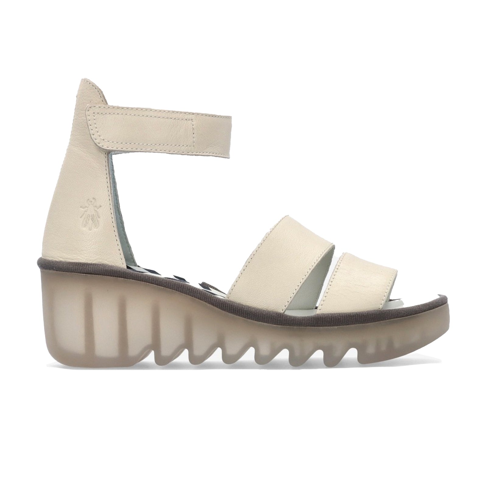 Fly London BONO290FLY Leather Womens Sandals#color_off white