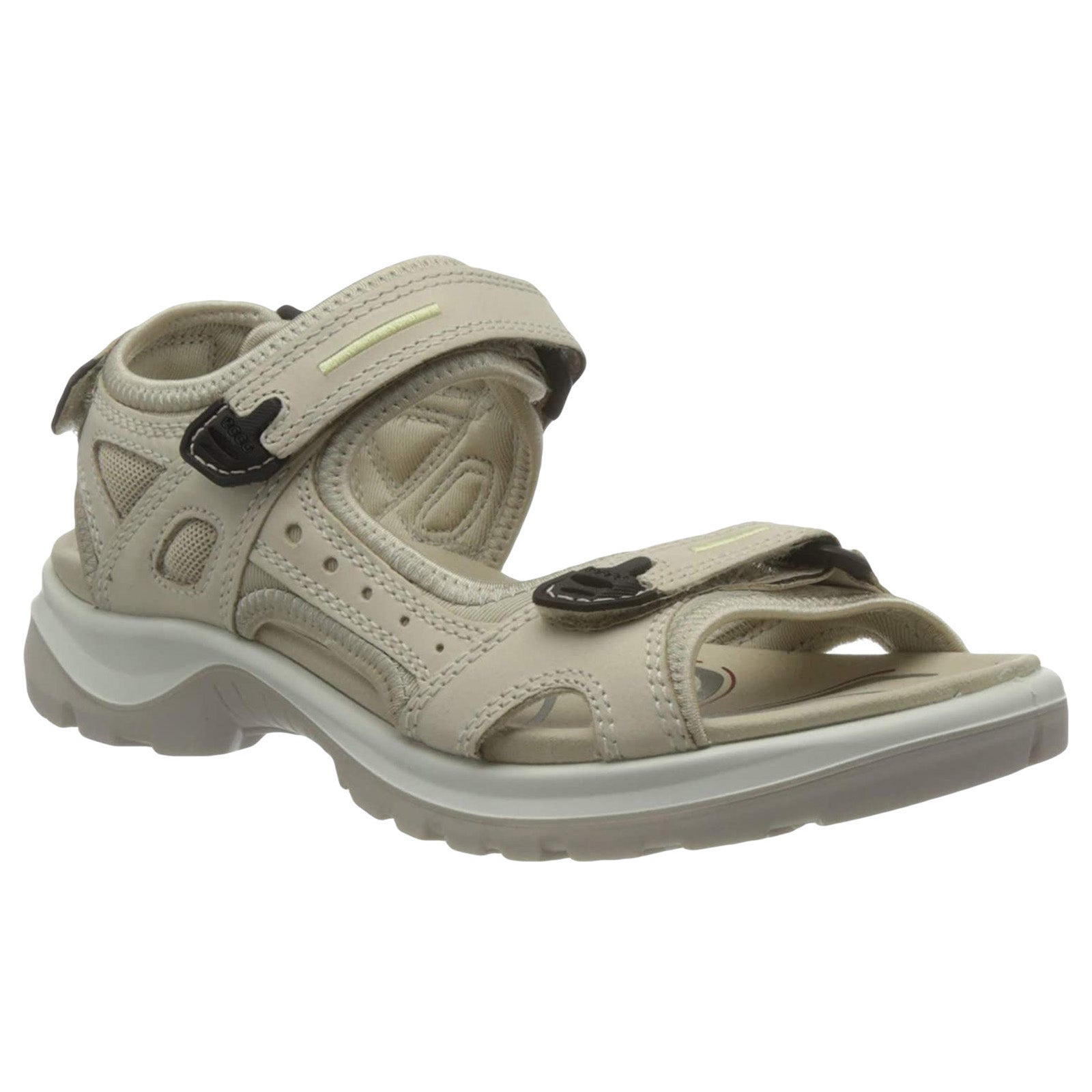 Ecco Offroad 069563 Leather Textile Womens Sandals#color_limestone