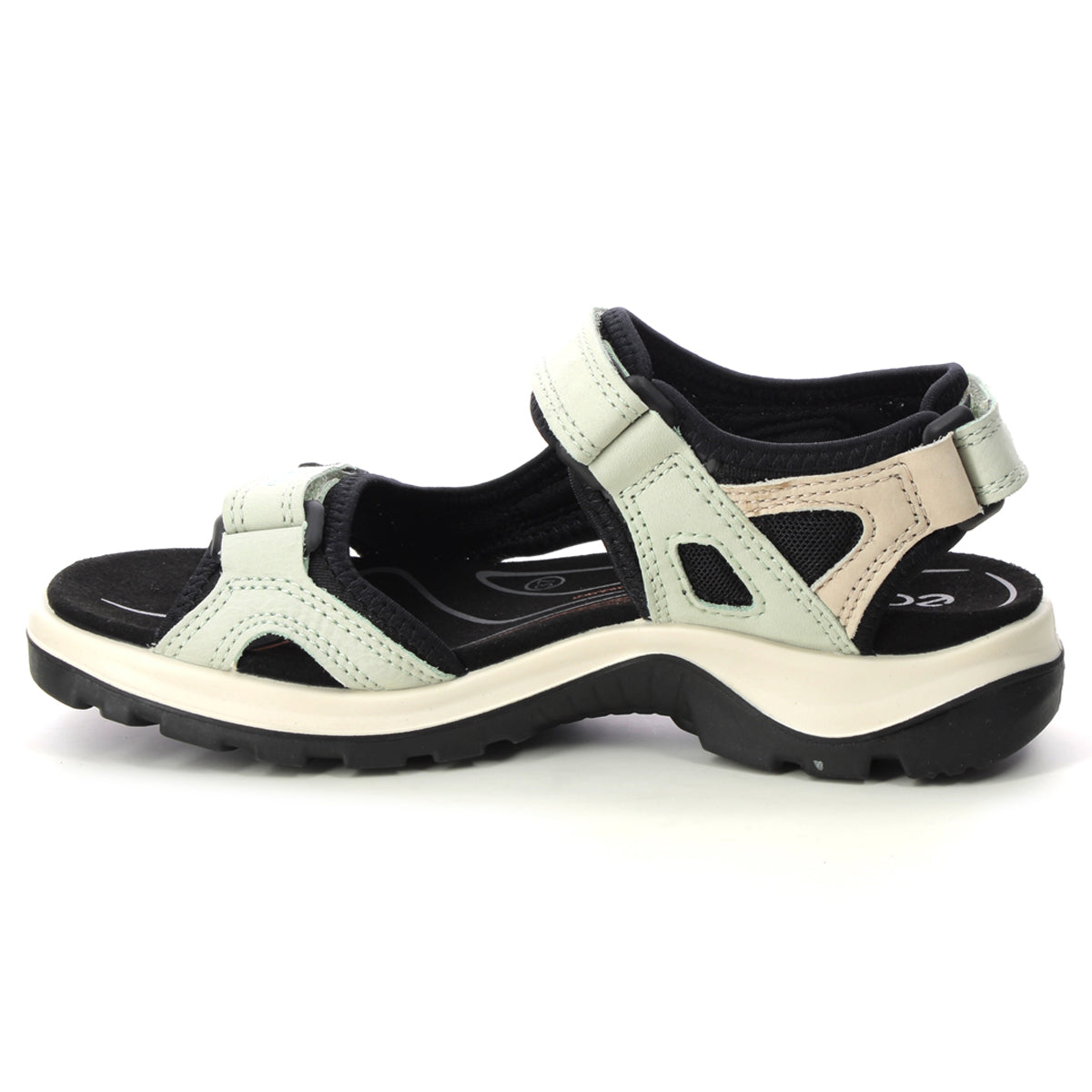 Ecco Offroad 069563 Leather Textile Womens Sandals#color_matcha sand