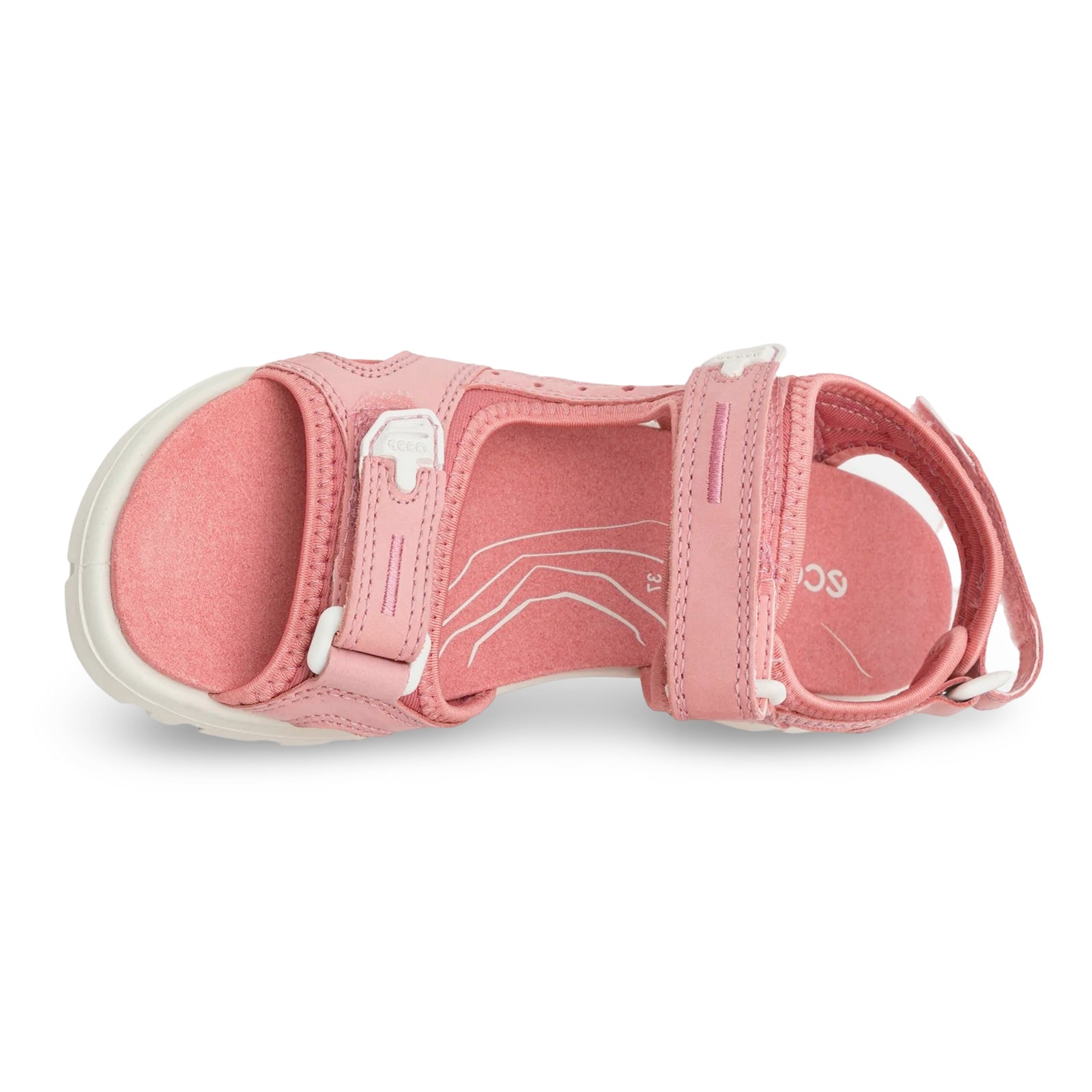 Ecco Offroad 069563 Leather Textile Womens Sandals#color_old rose