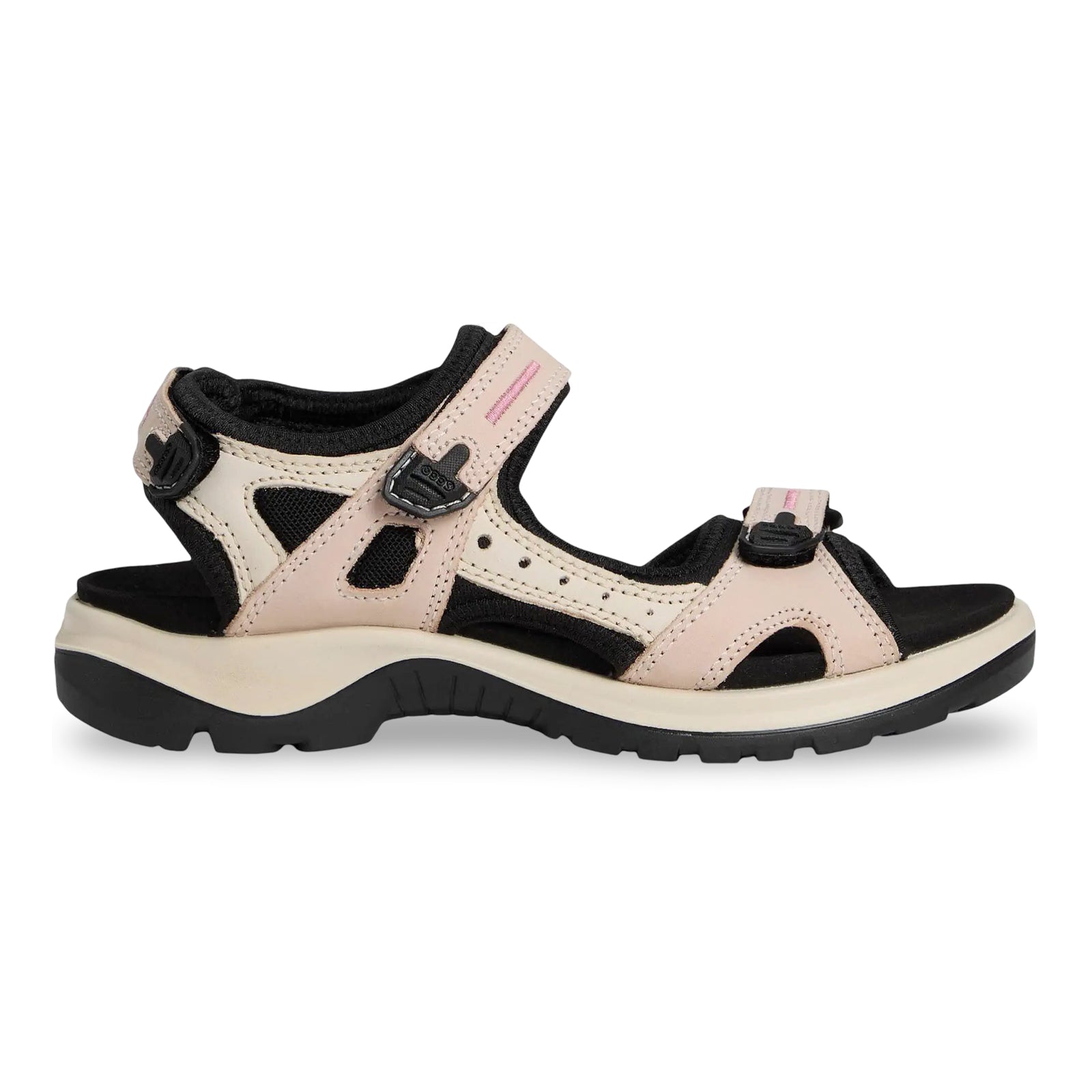 Ecco Offroad 069563 Leather Textile Womens Sandals#color_rose dust limestone