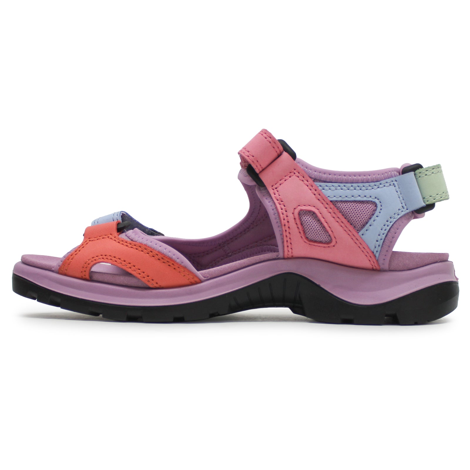 Ecco Offroad 822083 Leather Womens Sandals#color_multicolor lavender mist