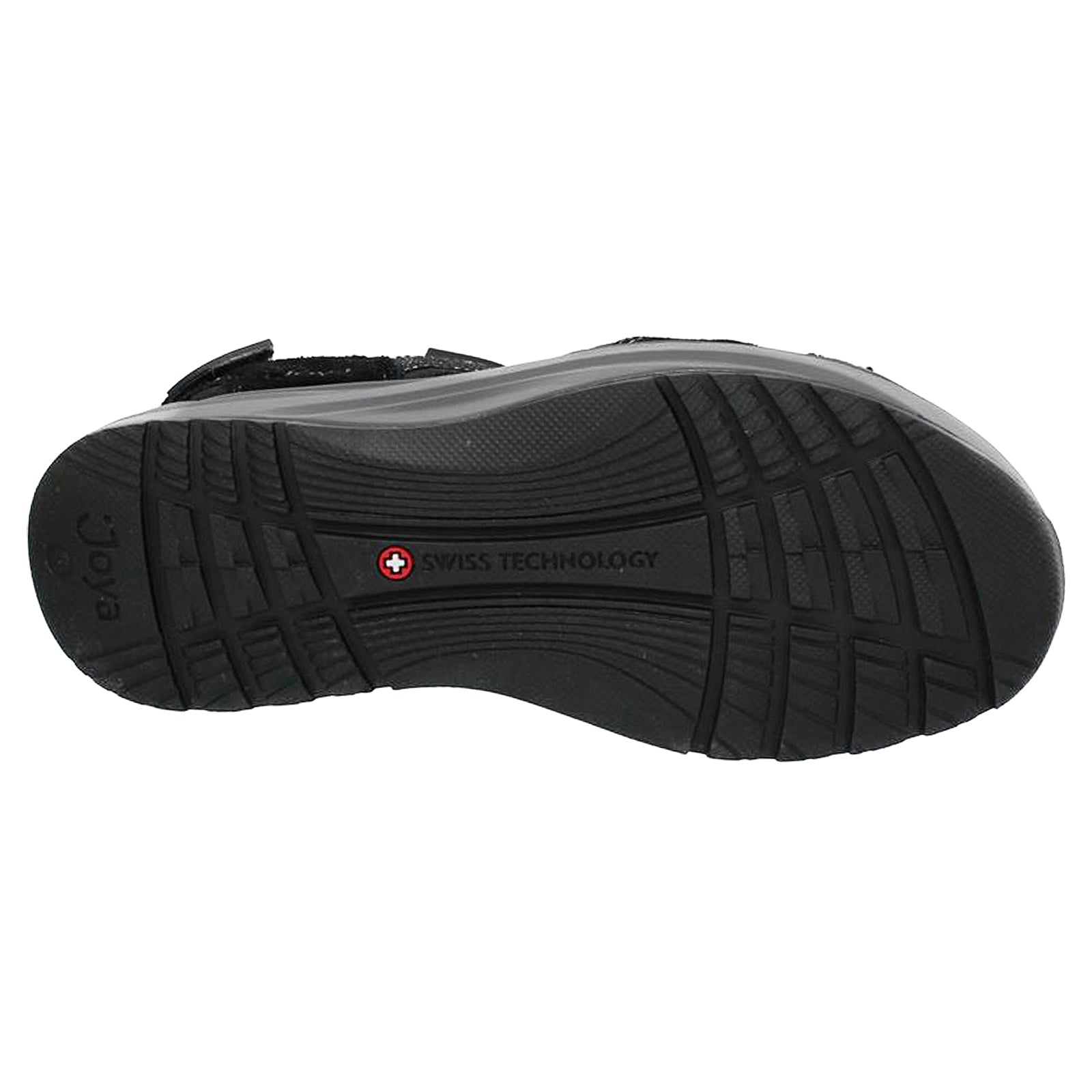 Joya Komodo Leather Womens Sandals#color_black