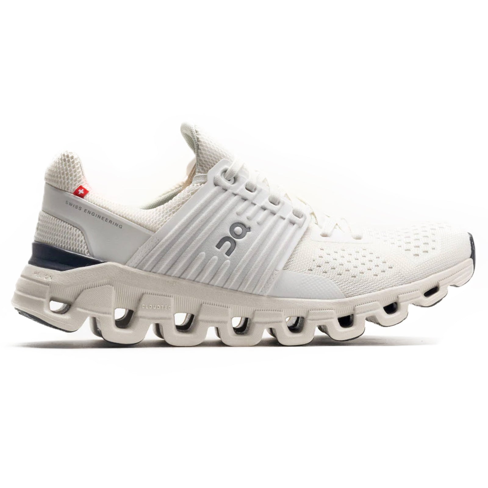On Cloudswift 41-98926 Textile Synthetic Mens Trainers - All White - 44#color_all white