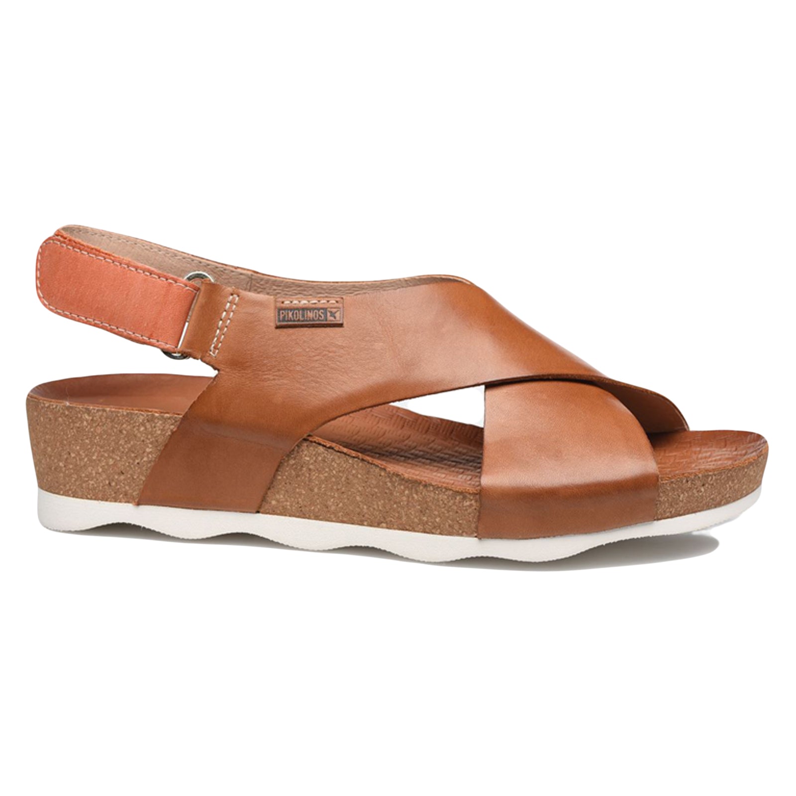 Pikolinos Mahon Leather Womens Sandals#color_brandy