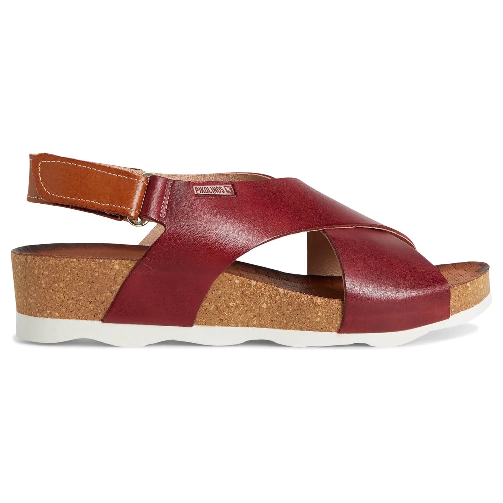 Pikolinos Mahon Leather Womens Sandals#color_rubi