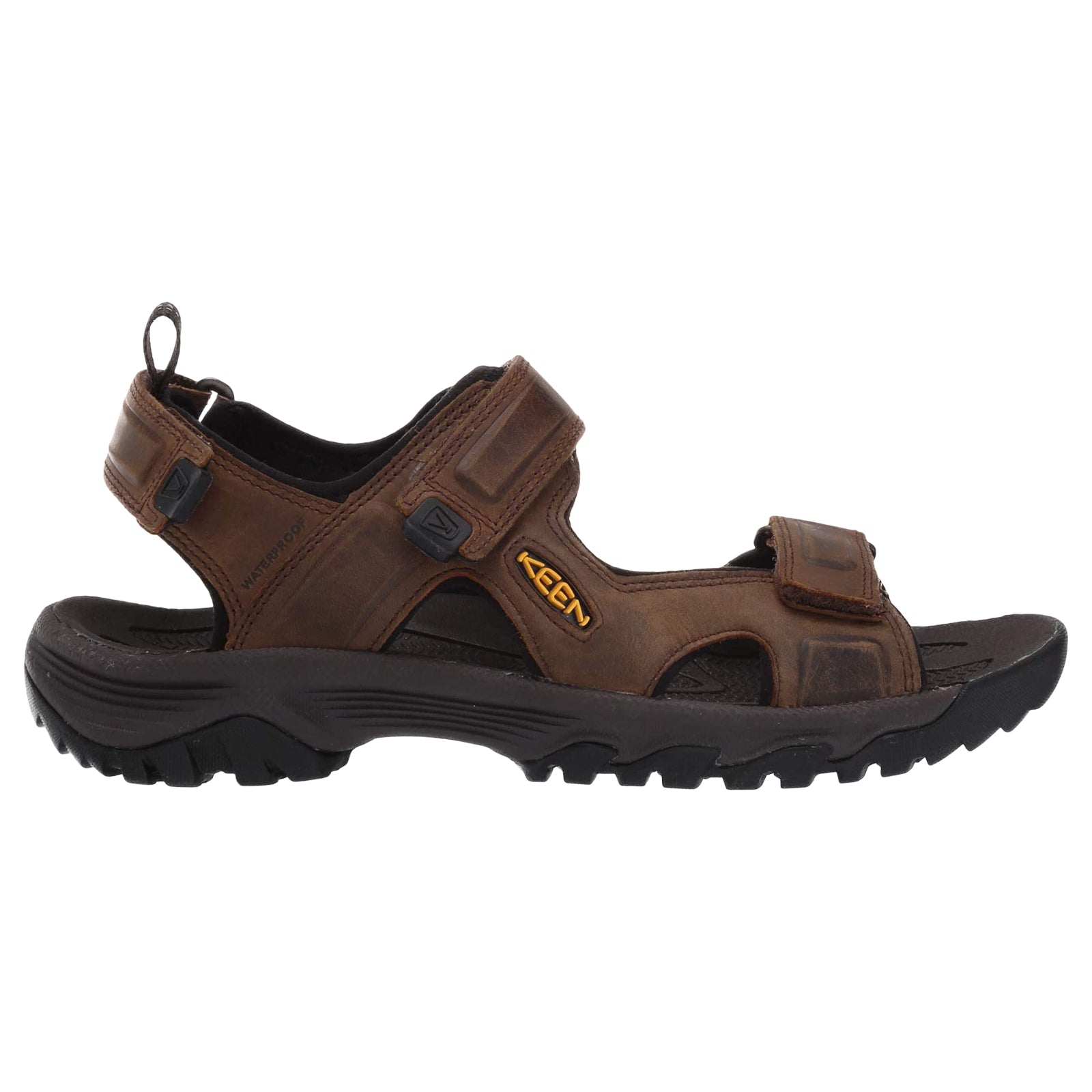 Keen Targhee III Open Toe Leather Mens Sandals#color_bison mulch