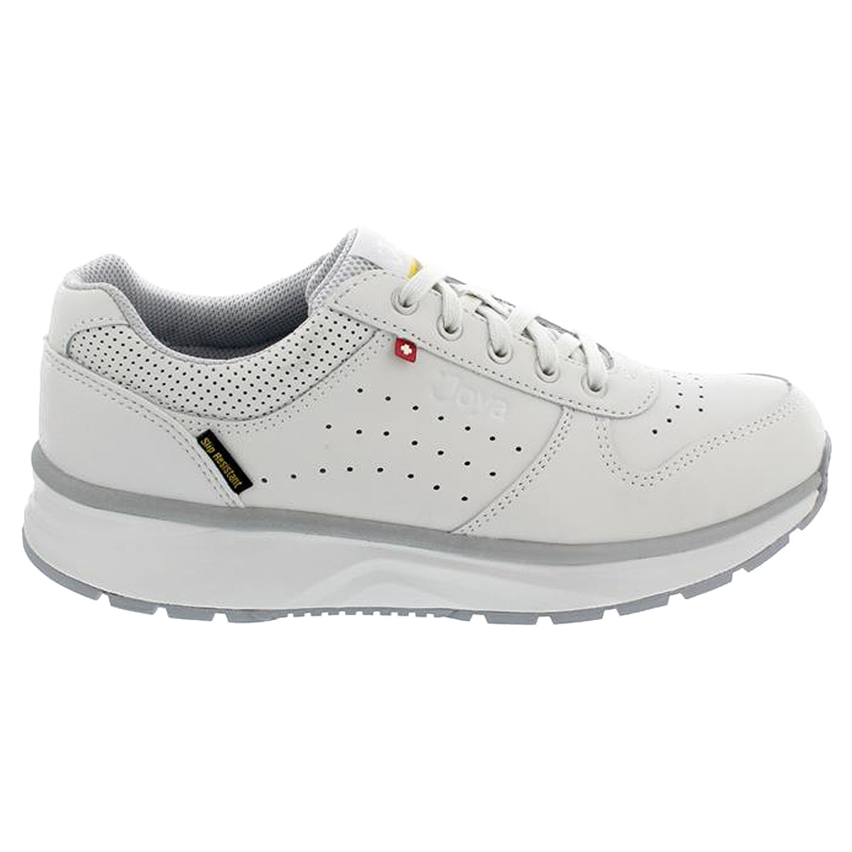 Joya Dynamo III SR Leather Womens Trainers#color_white