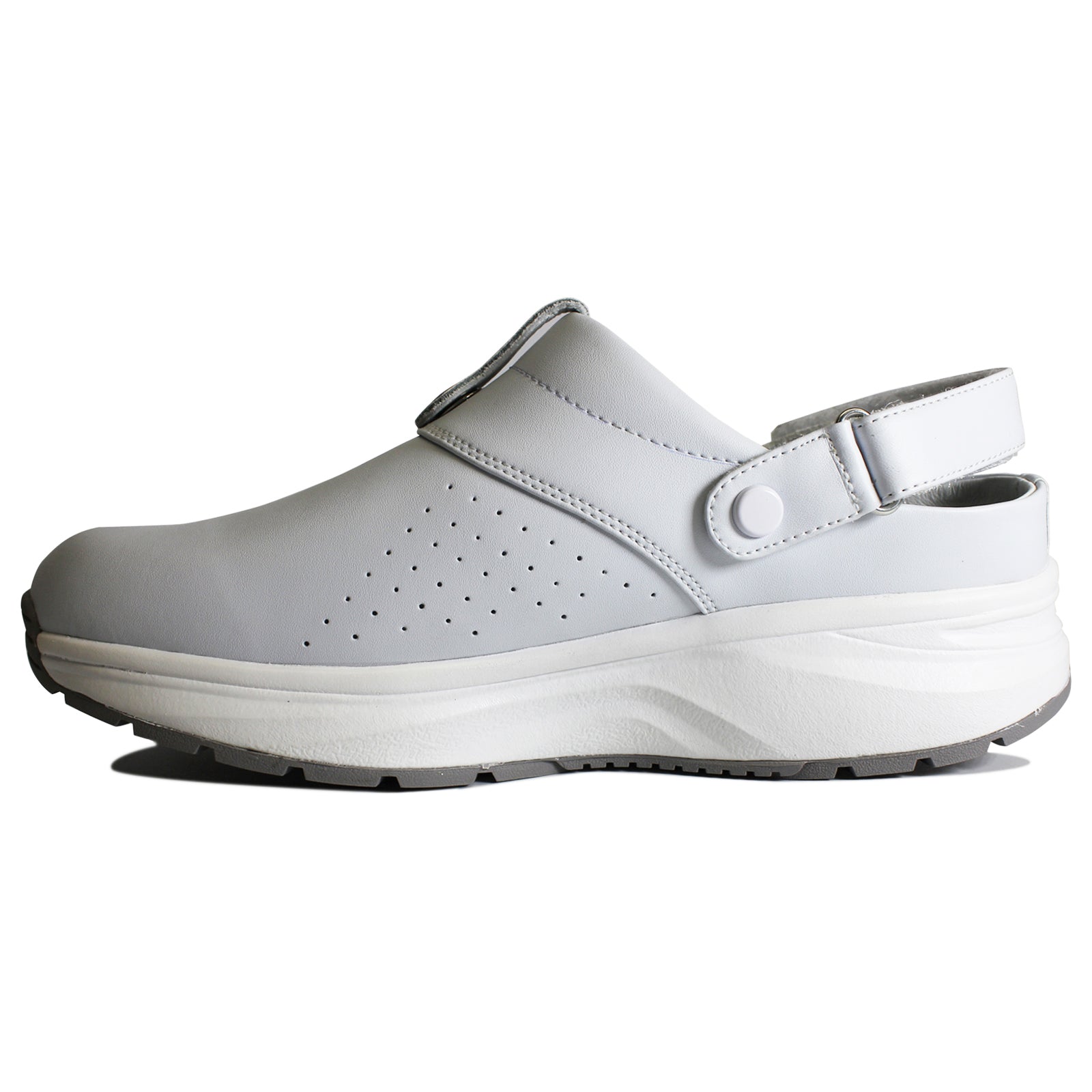 Joya IQ ESD Leather Womens Sandals#color_white