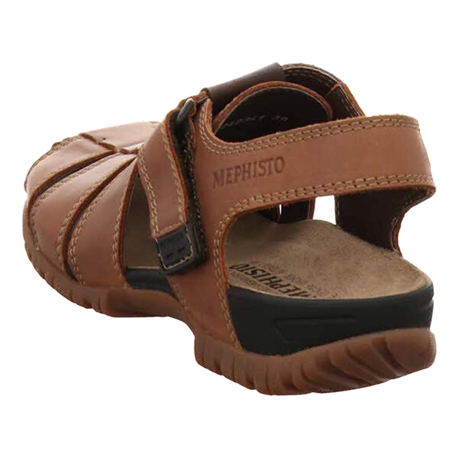 Mephisto Basile Nubuck Mens Sandals#color_chesnut