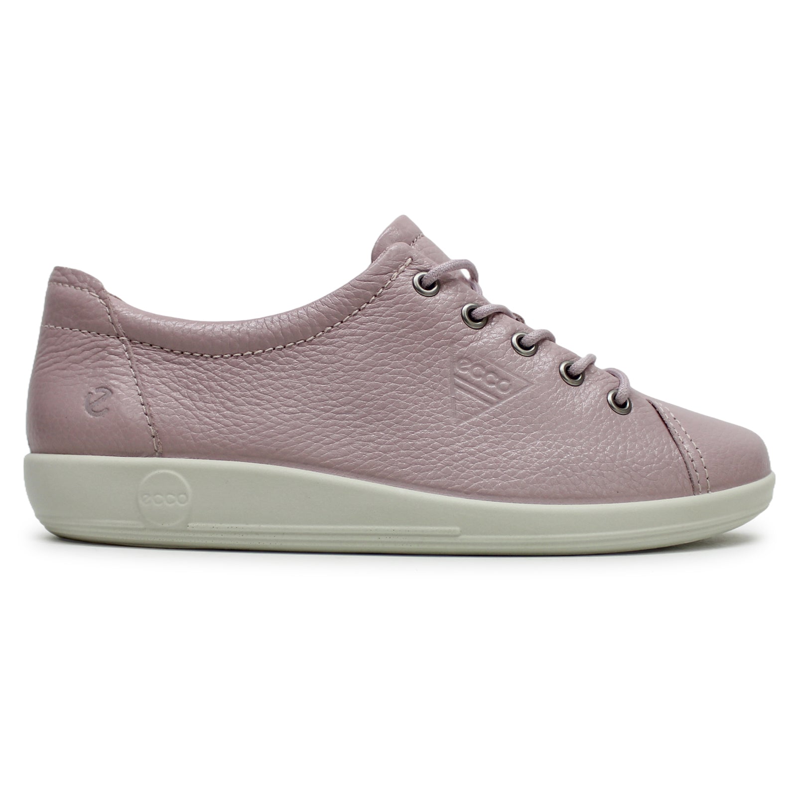 Ecco Soft 2.0 206503 Leather Womens Trainers#color_violet ice
