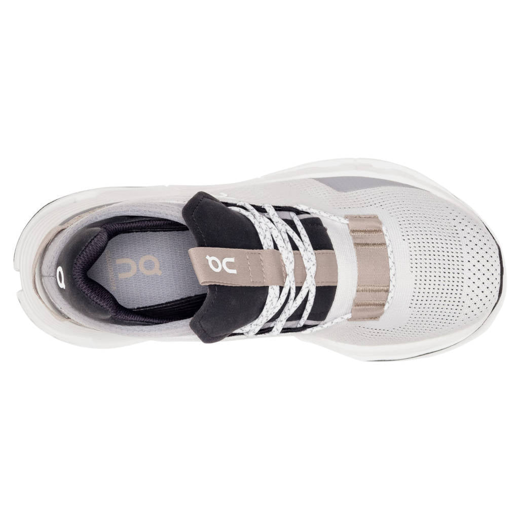 On Cloudnova Textile Women's Running Shoes#color_white sand