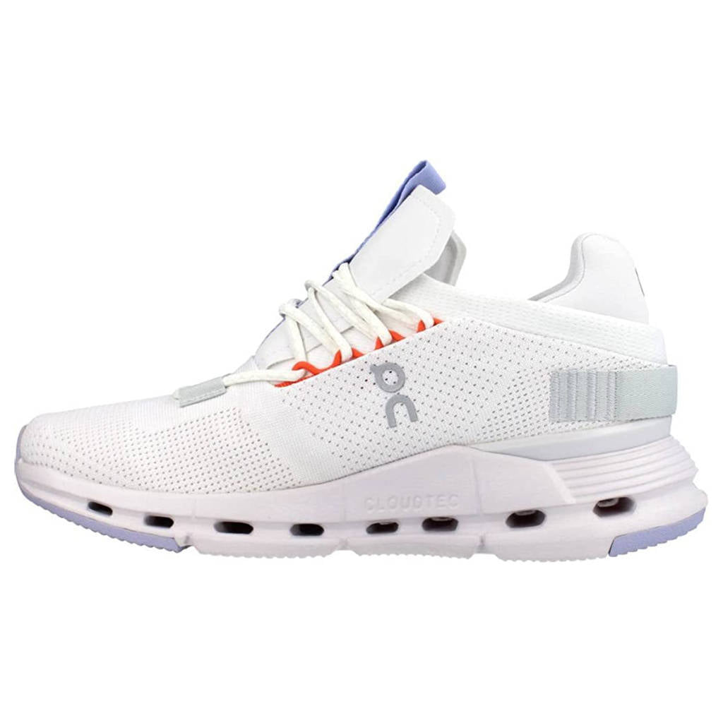 On Cloudnova Textile Women's Running Shoes#color_white glacier