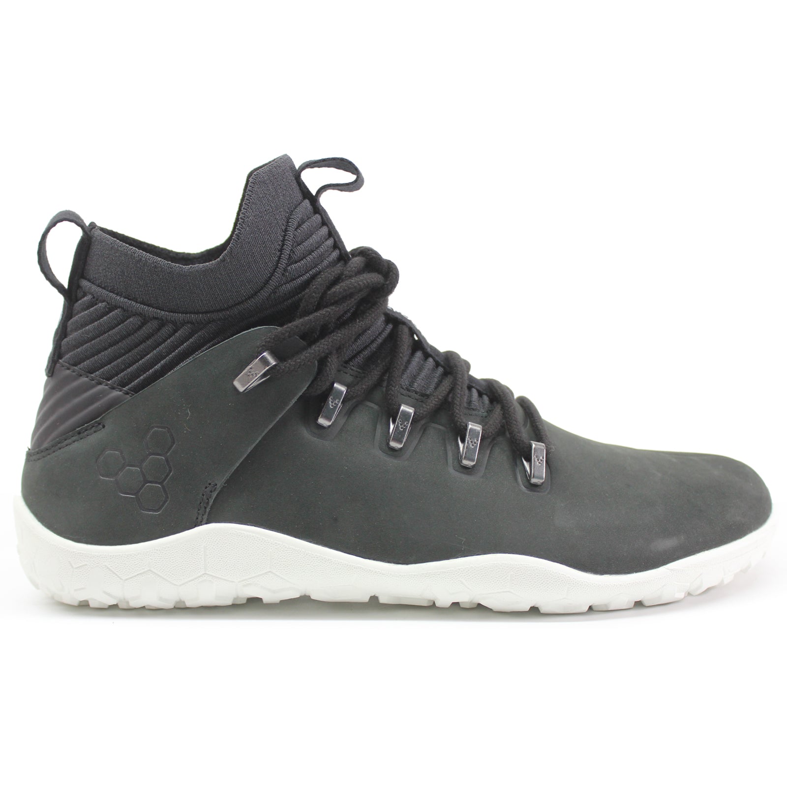 Vivobarefoot Magna FG Leather Textile Womens Trainers#color_black
