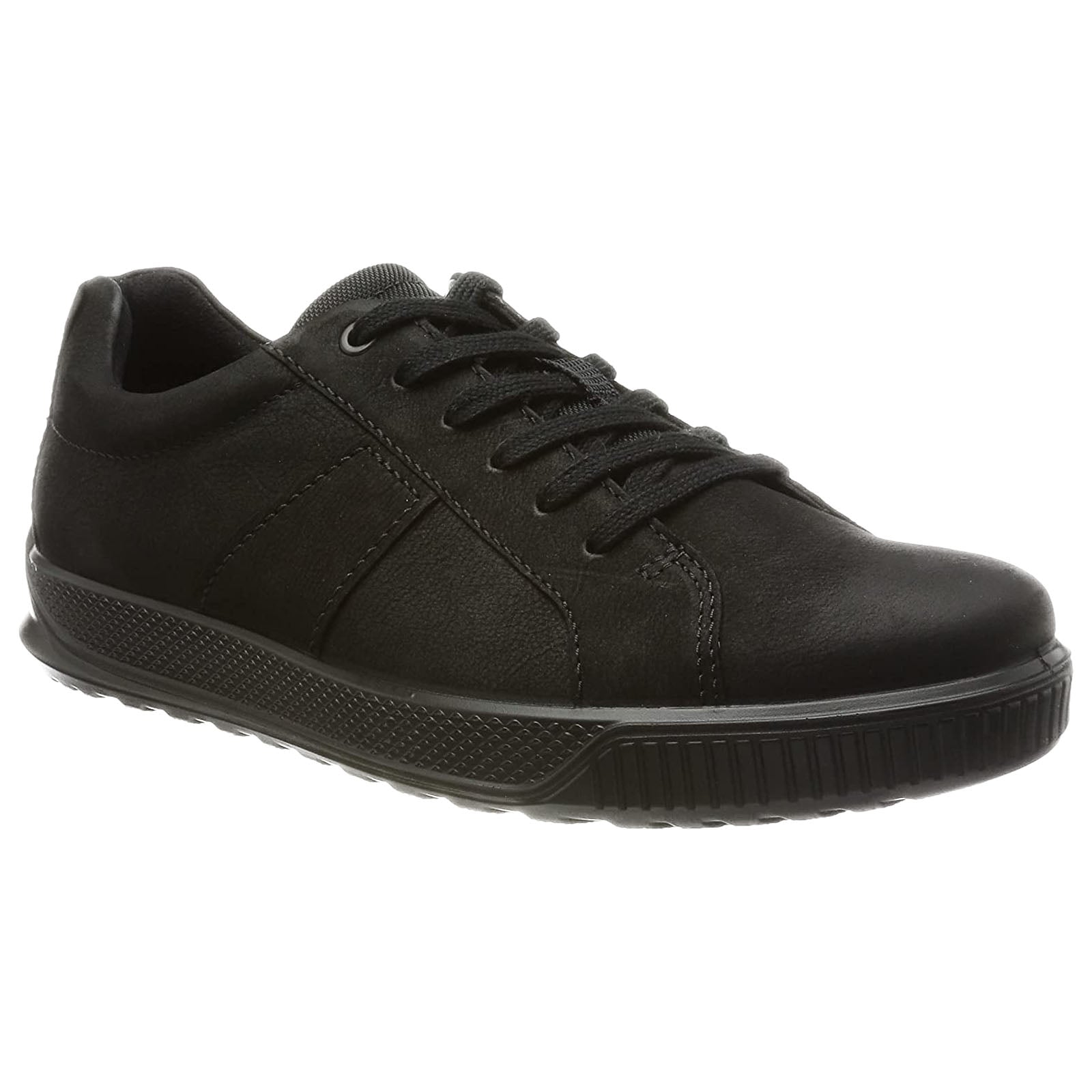 Ecco Byway 501594 Leather Mens Trainers#color_black