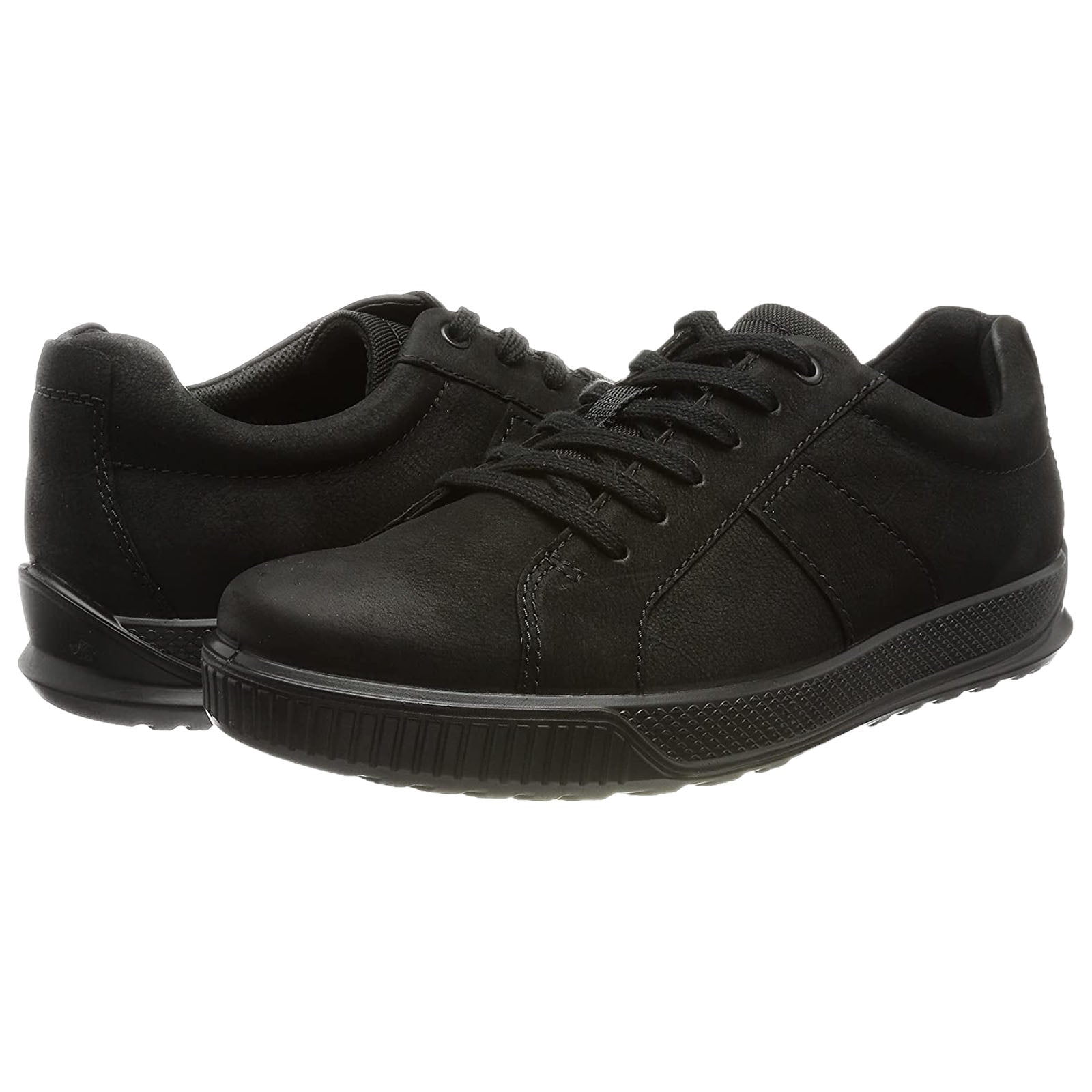 Ecco Byway 501594 Leather Mens Trainers#color_black