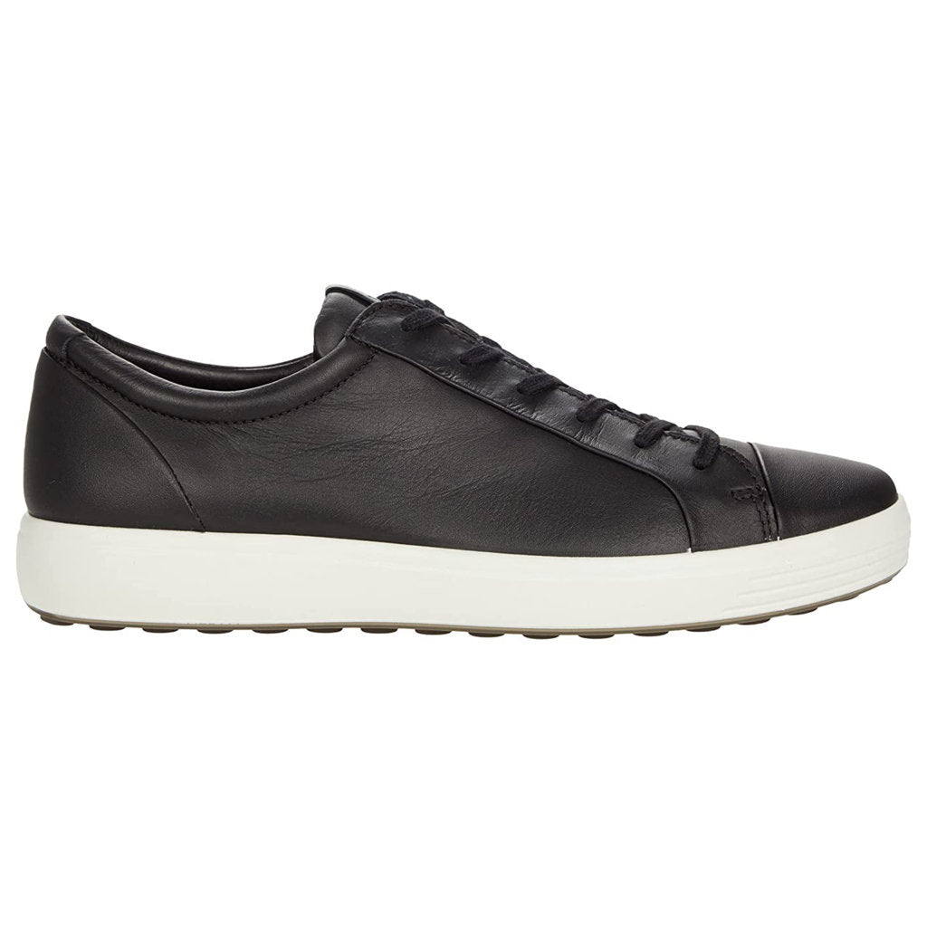 Ecco Soft 7 470364 Leather Mens Trainers#color_black