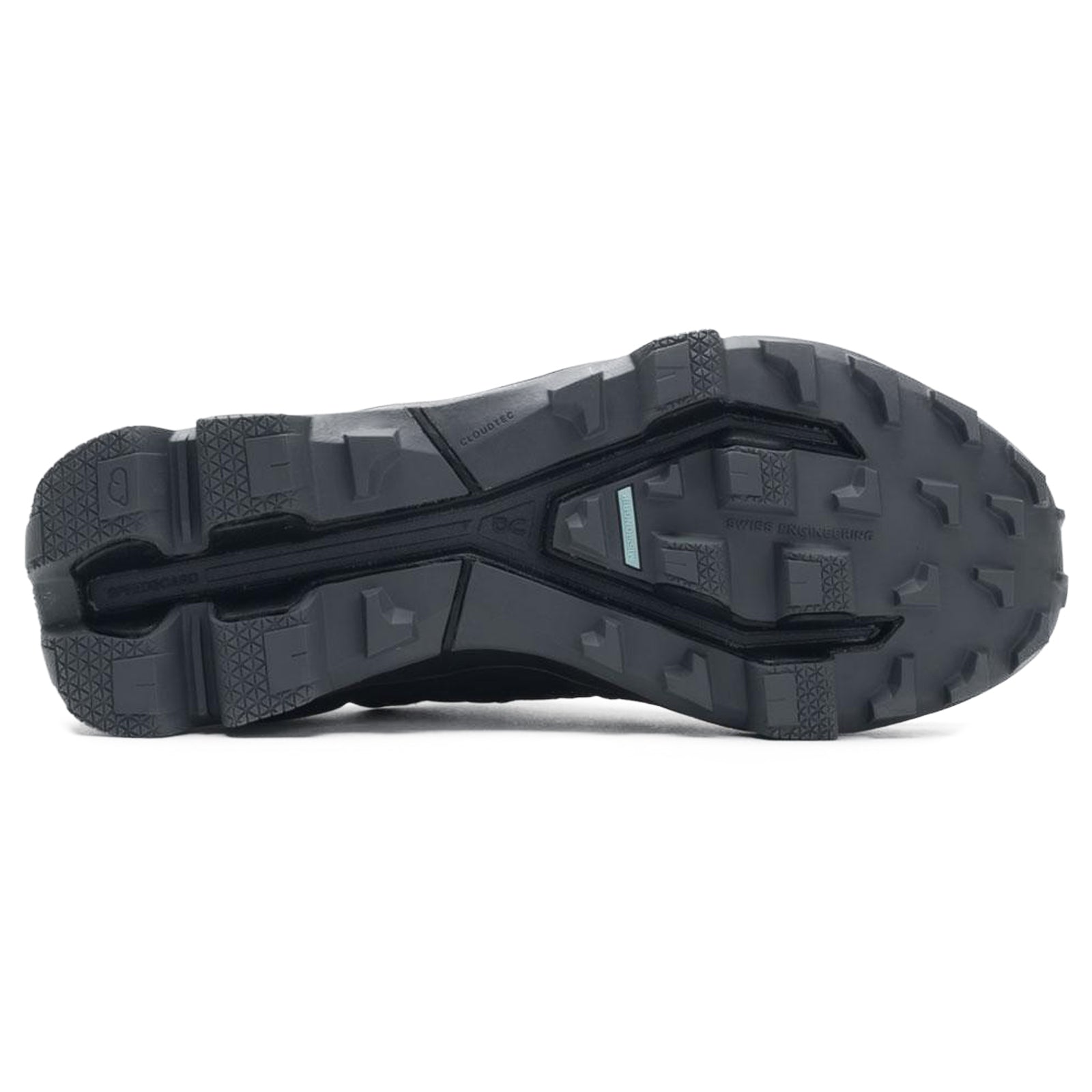 On Running Cloudventure Peak Textile Synthetic Mens Trainers#color_black rock