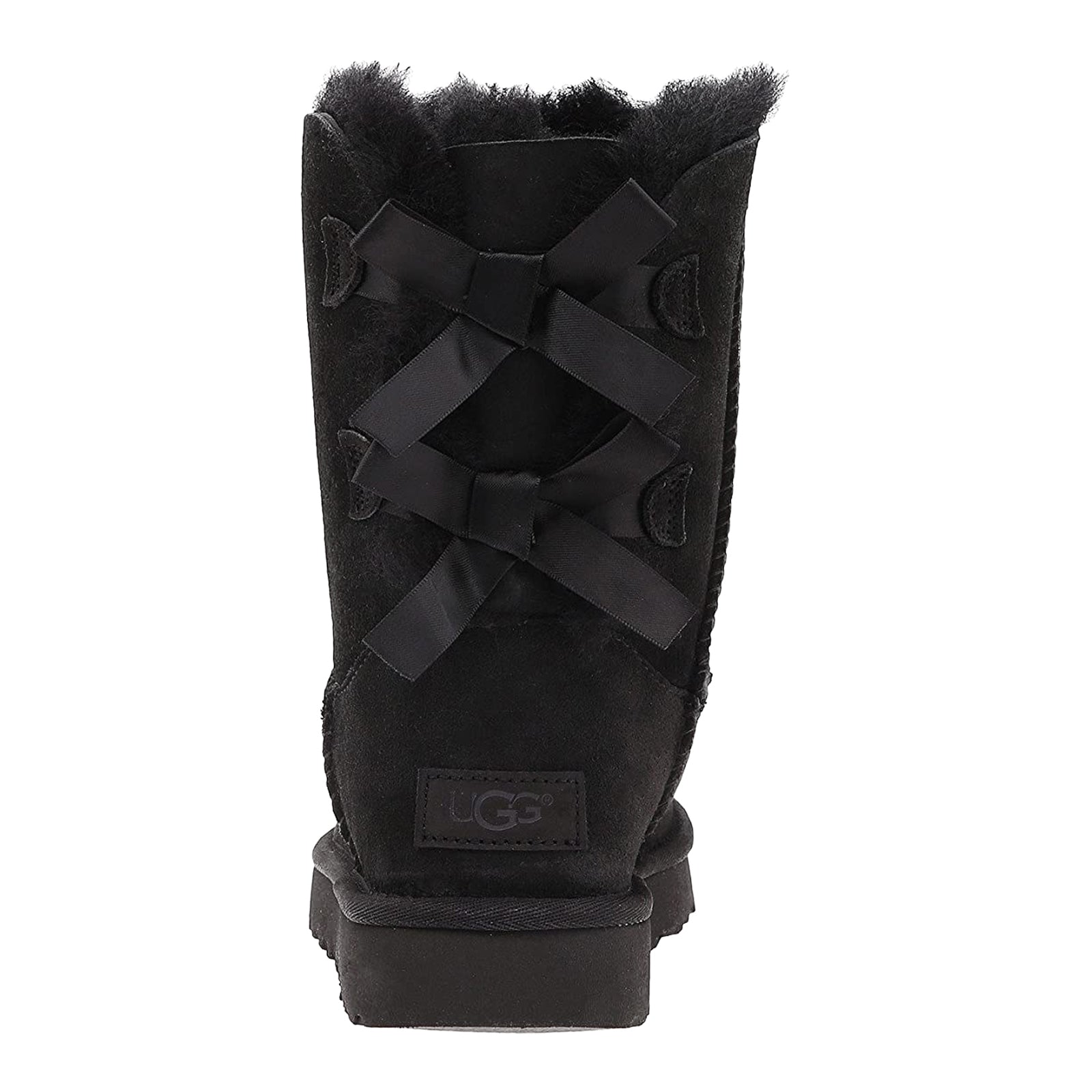 Ugg Bailey Bow II Suede Womens Boots#color_black