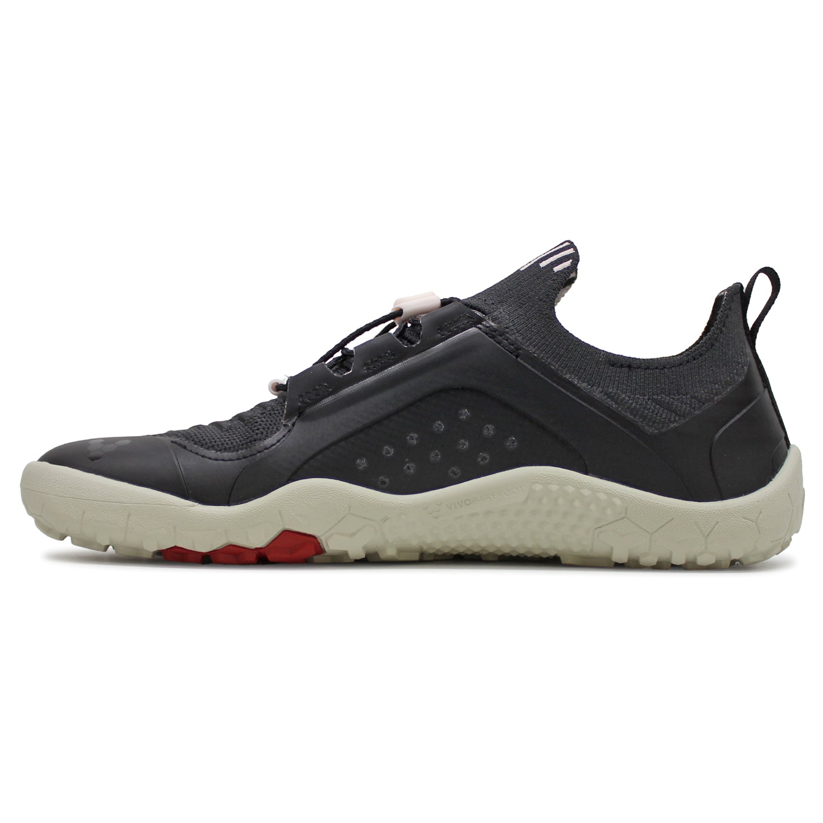 Vivobarefoot Primus Trail Knit FG Textile Synthetic Womens Trainers#color_obsidian misty rose limestone