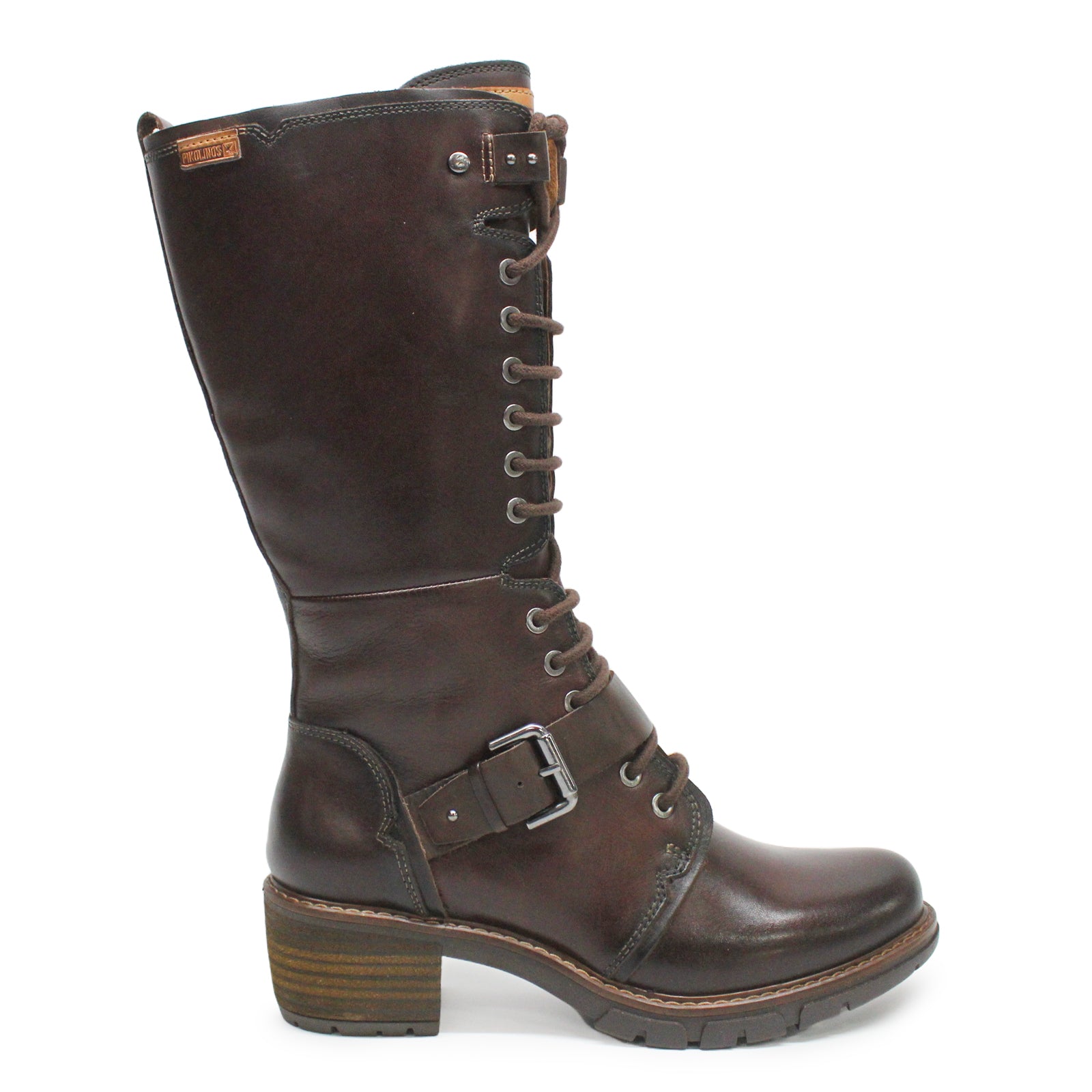 Pikolinos San Sebastia W1T W1T-9624 Leather Womens Boots - Caoba - 40#color_caoba