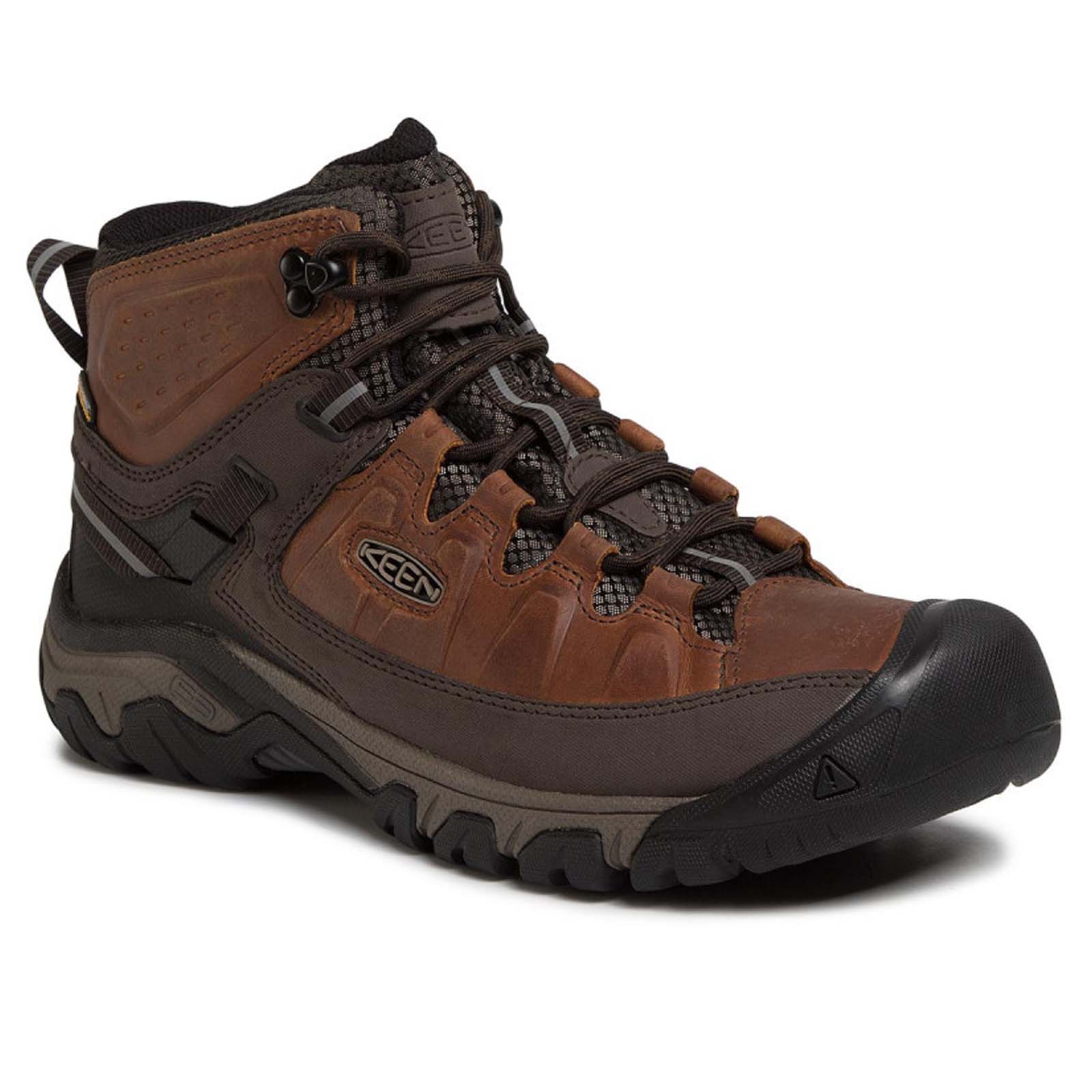Keen Targhee III 1023030 Leather Mens Boots - Chesnut Mulch - 42#color_chesnut mulch