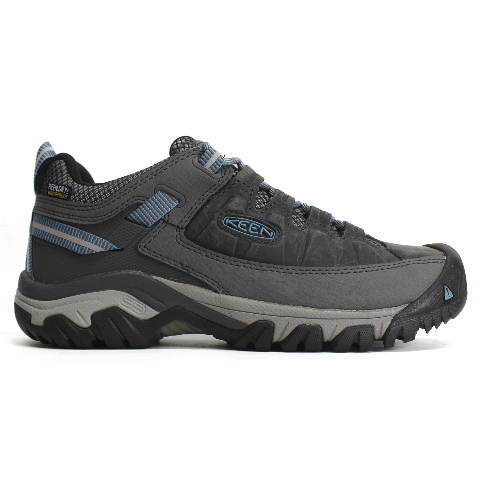 Keen Targhee III Leather Textile Womens Shoes#color_magnet smoke blue
