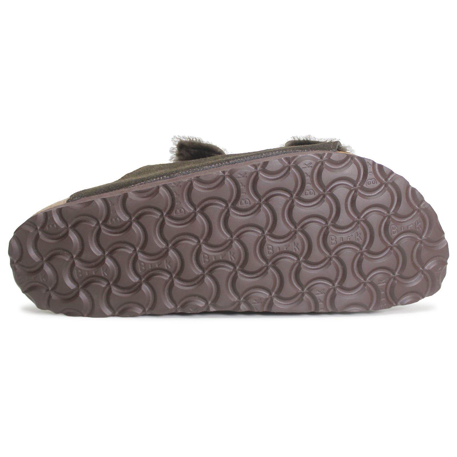 Birkenstock Arizona Shearling Suede Unisex Sandals#color_mocca