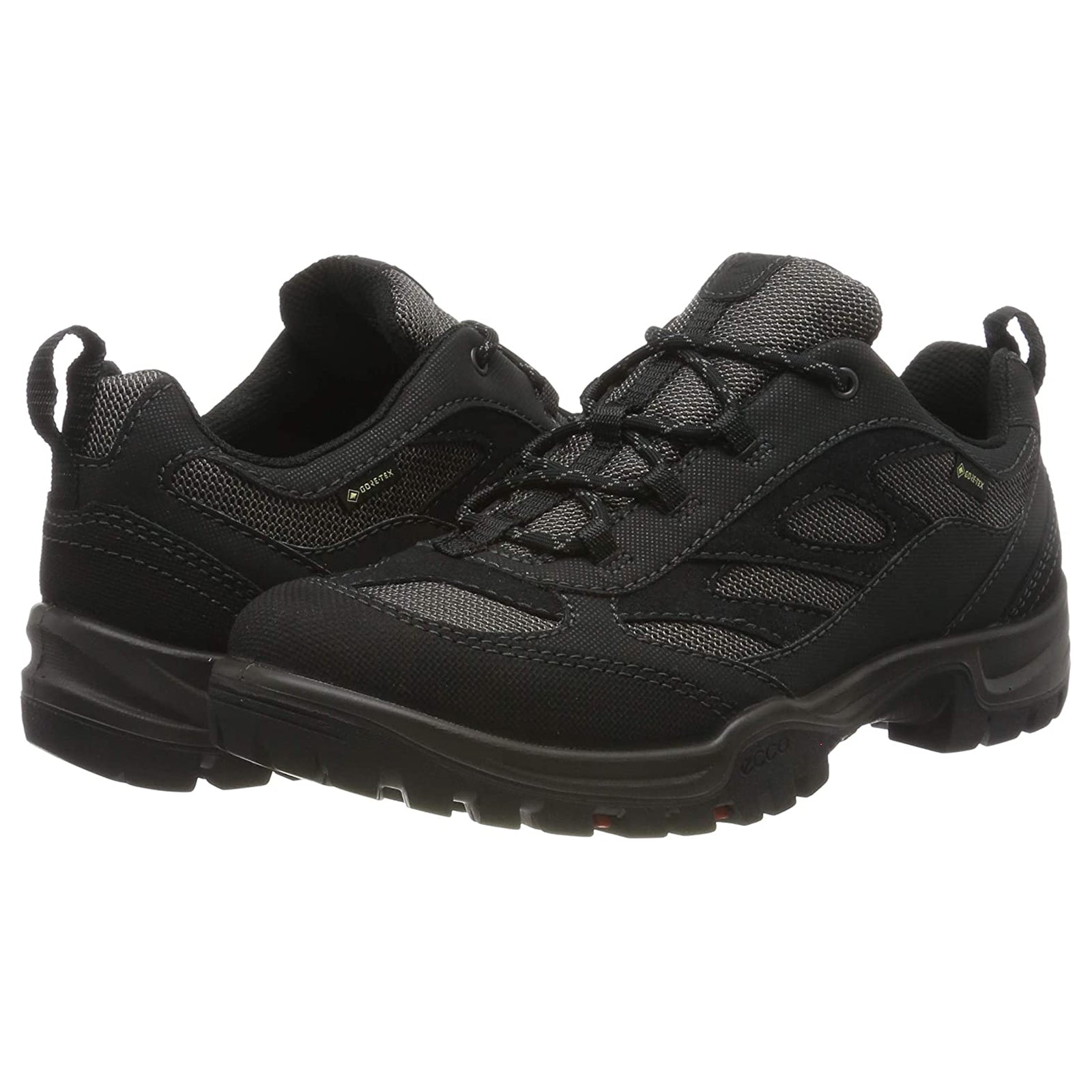 Ecco Xpedition III Leather Textile Womens Trainers#color_black mole