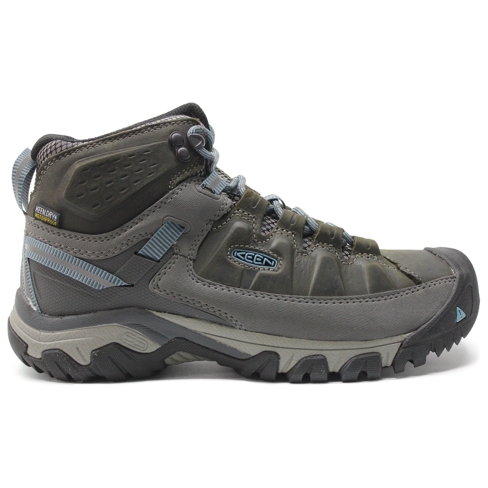 Keen Targhee III Mid Leather Textile Womens Boots#color_magnet atlantic blue