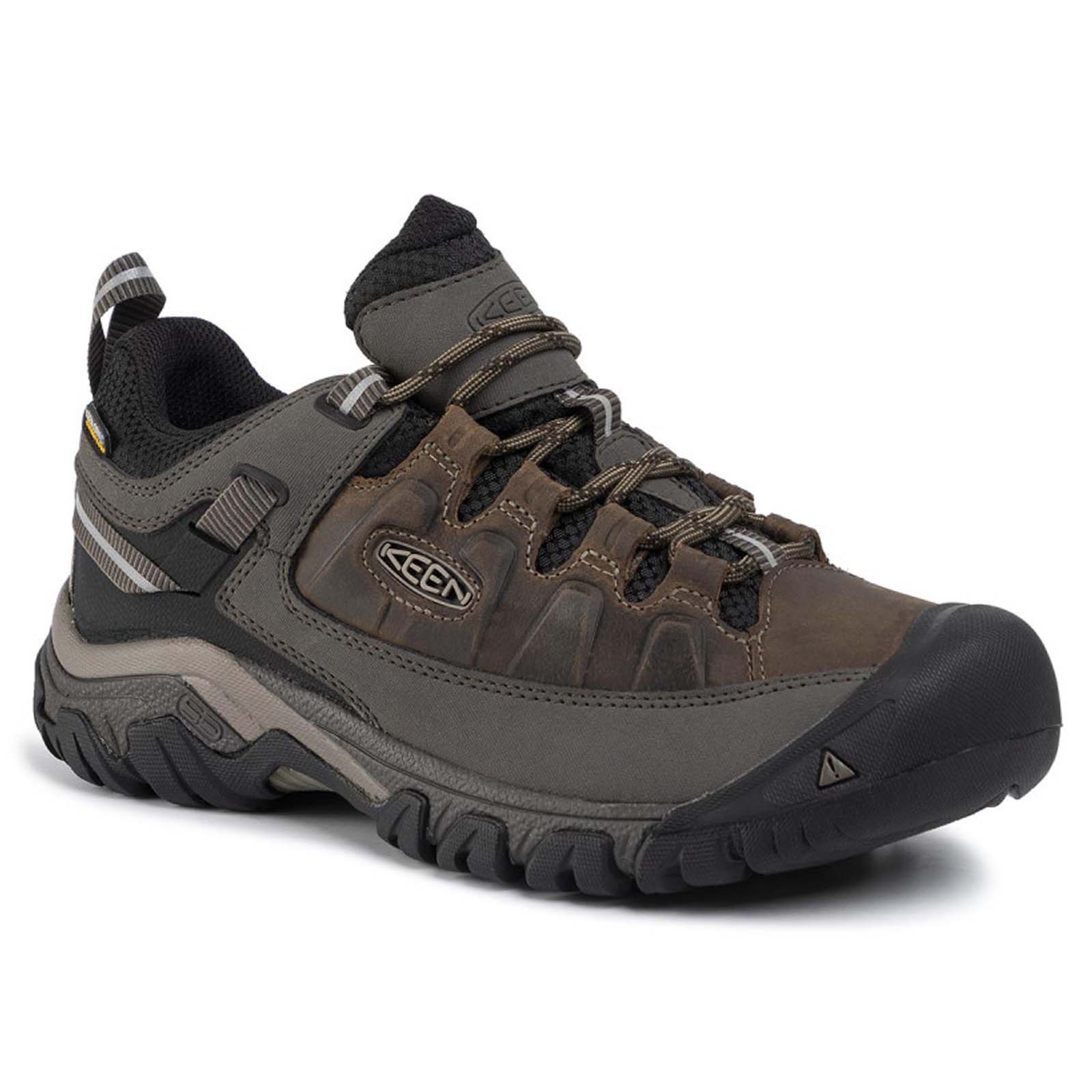 Keen Targhee III WP 1017783 Leather Textile Mens Shoes - Bungee Cord Black - 43#color_bungee cord black