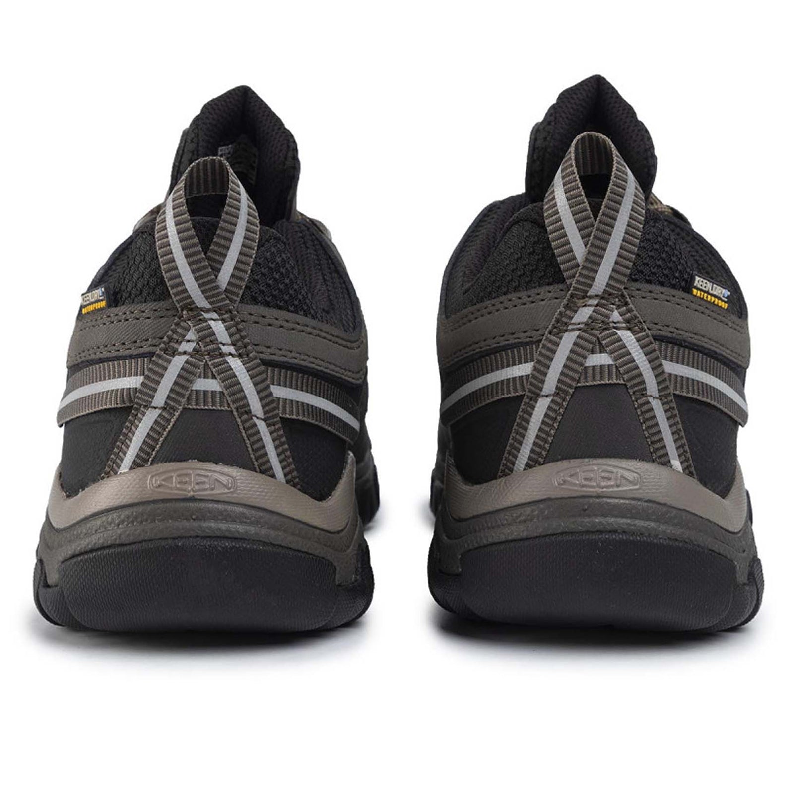 Keen Targhee III WP Leather Textile Mens Shoes#color_bungee cord black