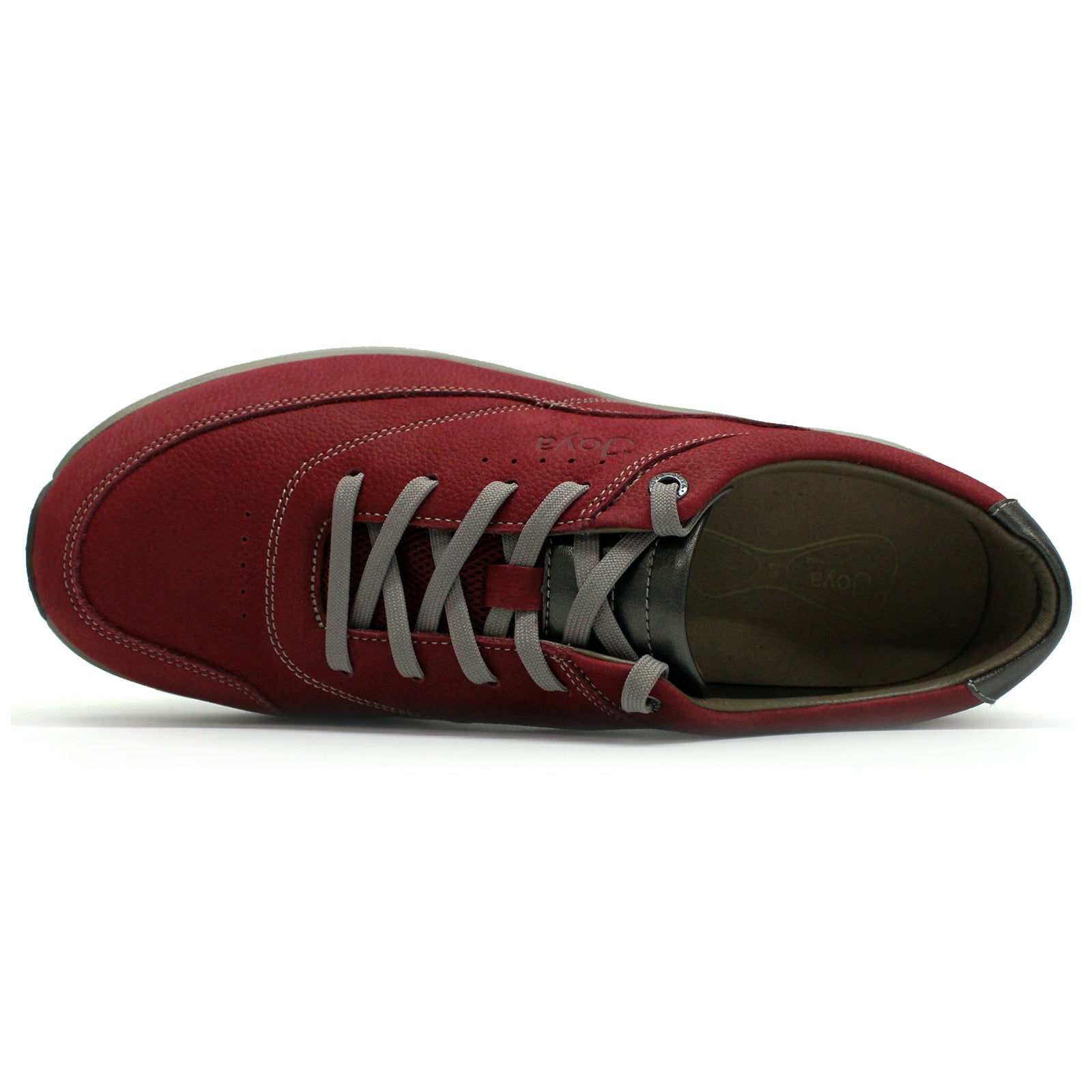 Joya Venice Leather Textile Womens Shoes#color_red