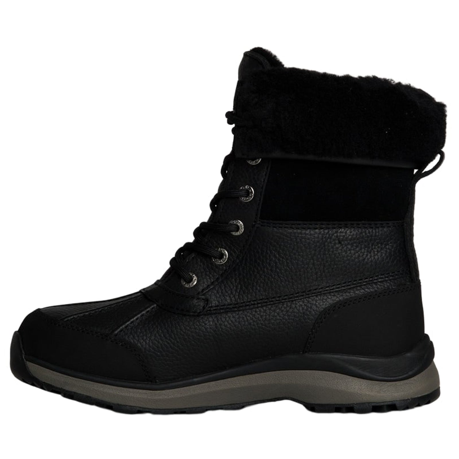 Ugg Adirondack III Leather Womens Boots#color_black black