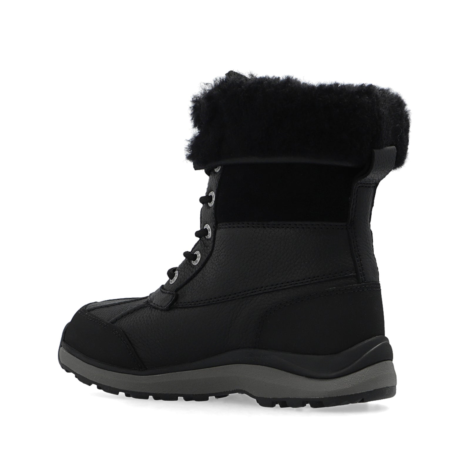 Ugg Adirondack III Leather Womens Boots#color_black black