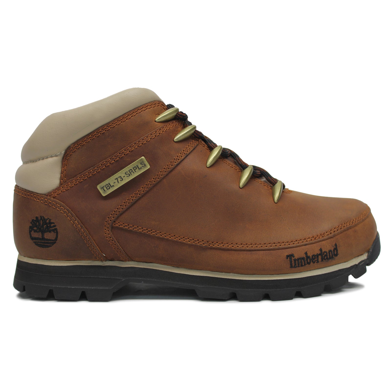 Timberland Euro Sprint Mid Hiker Leather Textile Mens Boots#color_medium brown