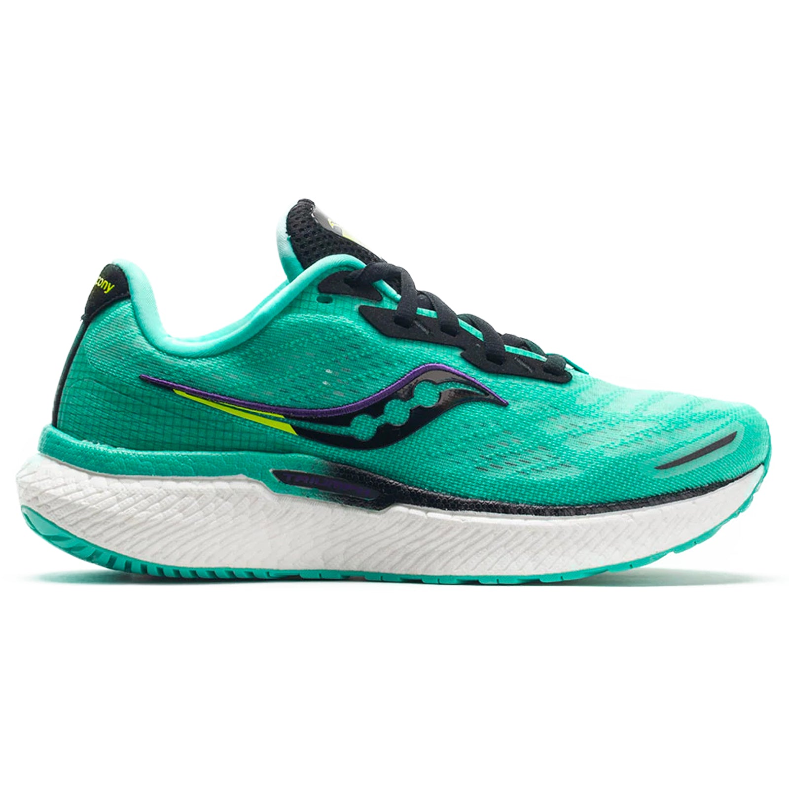 Saucony Triumph 19 Textile Synthetic Womens Trainers#color_cool mint acid