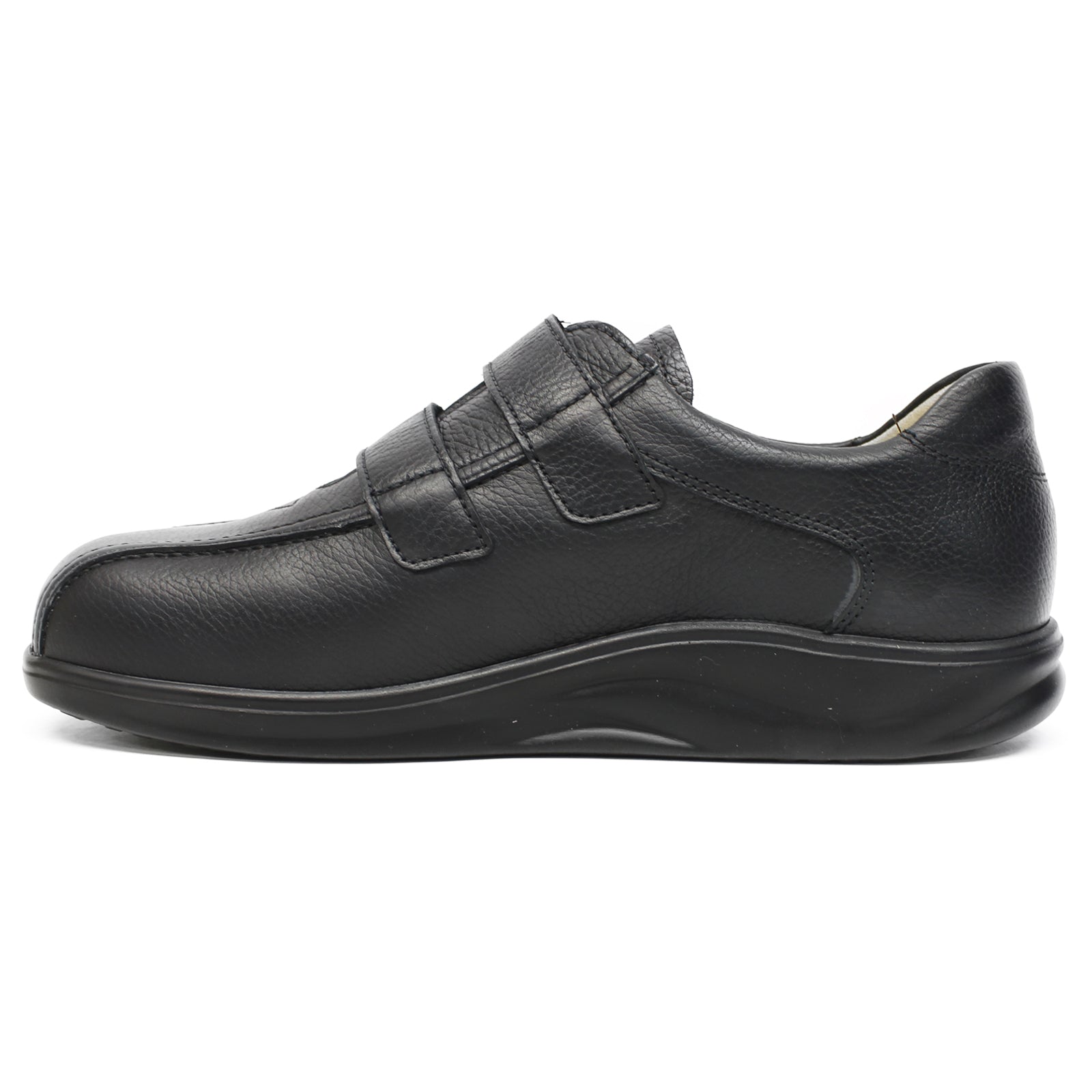 Finn Comfort Cambridge Leather Mens Shoes#color_black