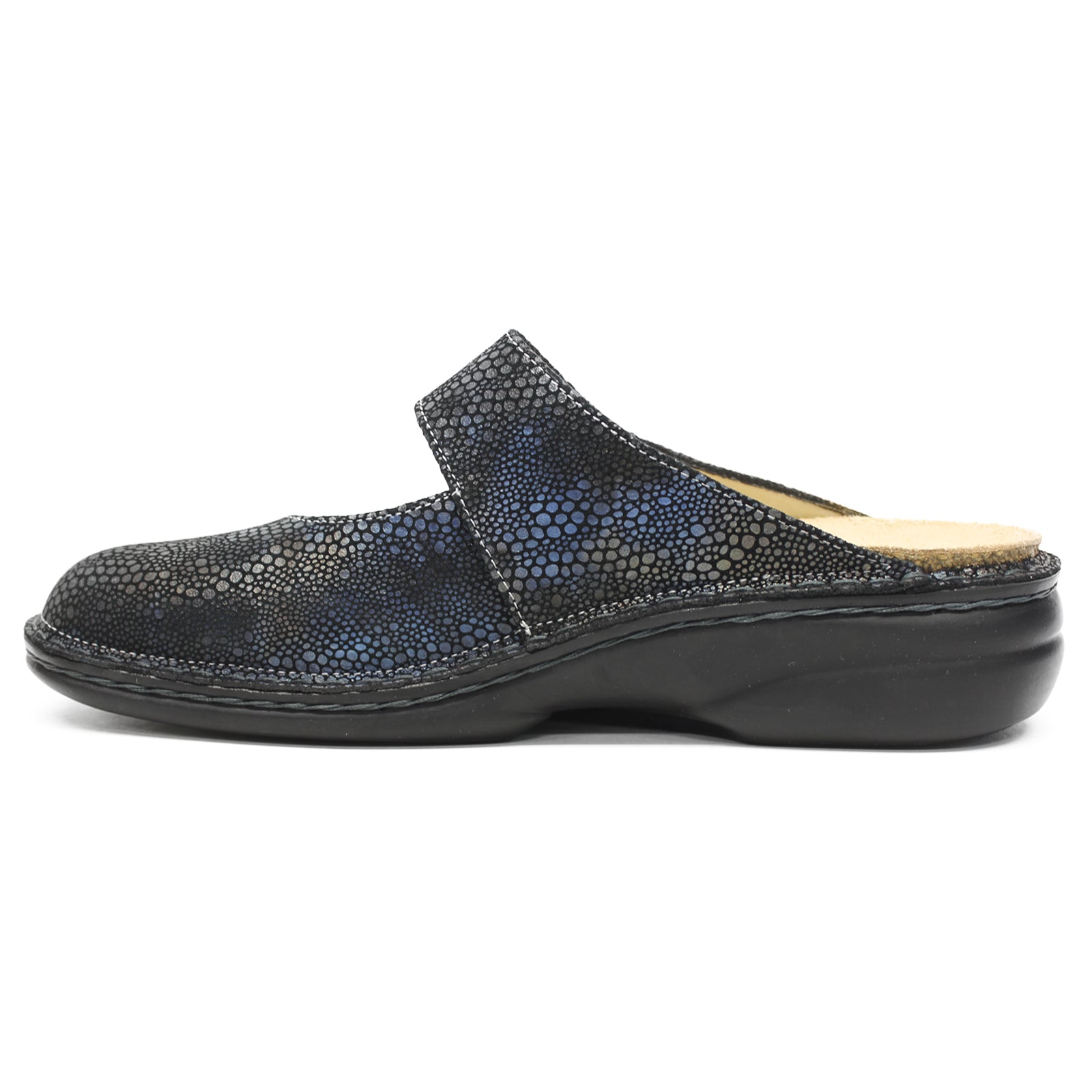 Finn Comfort Stanford Leather Synthetic Womens Sandals#color_azur