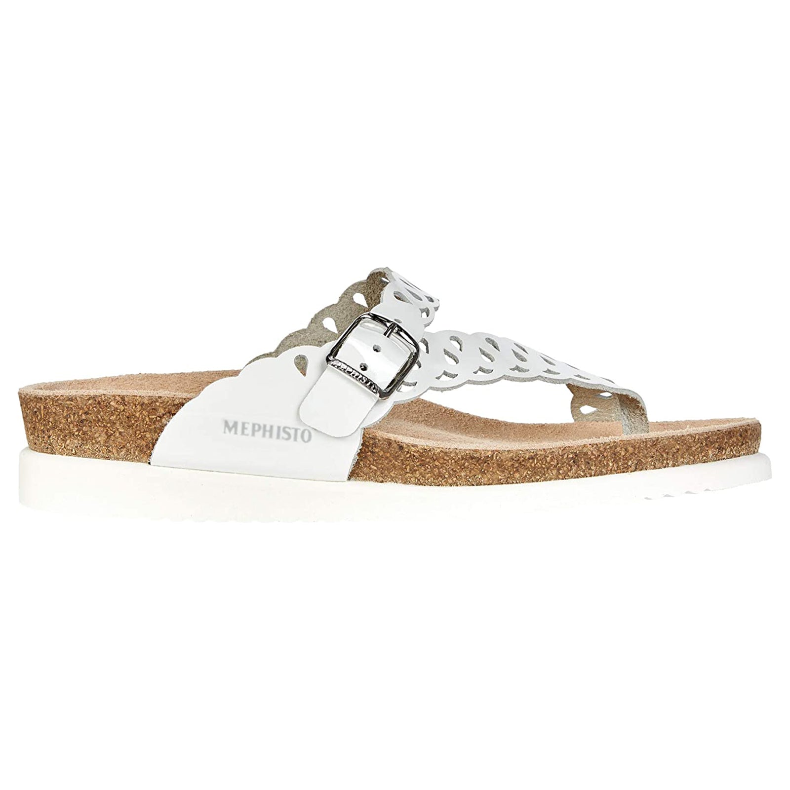 Mephisto Helenia Leather Womens Sandals#color_white
