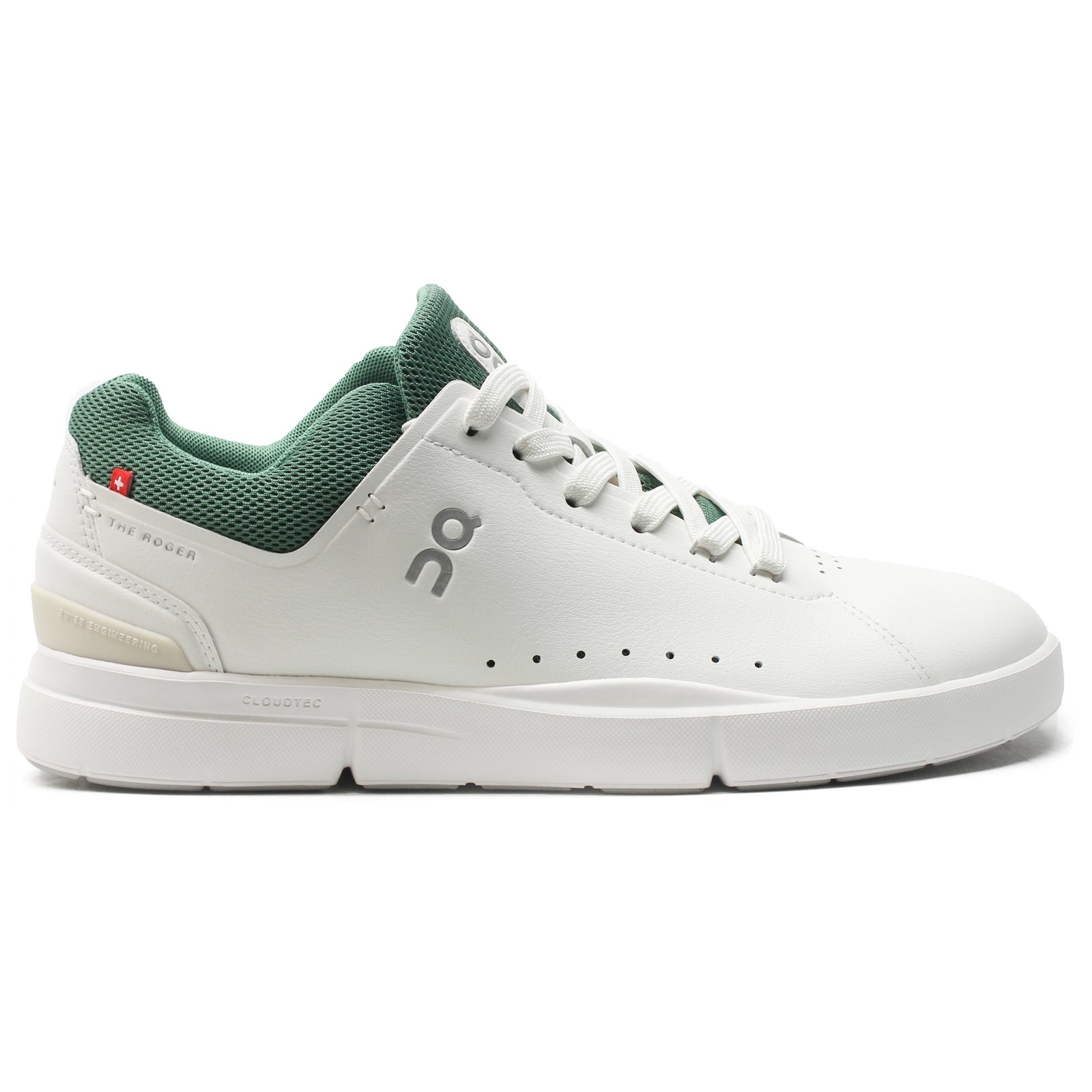 On Running The Roger Advantage Textile Men's Low-Top Trainers#color_white green