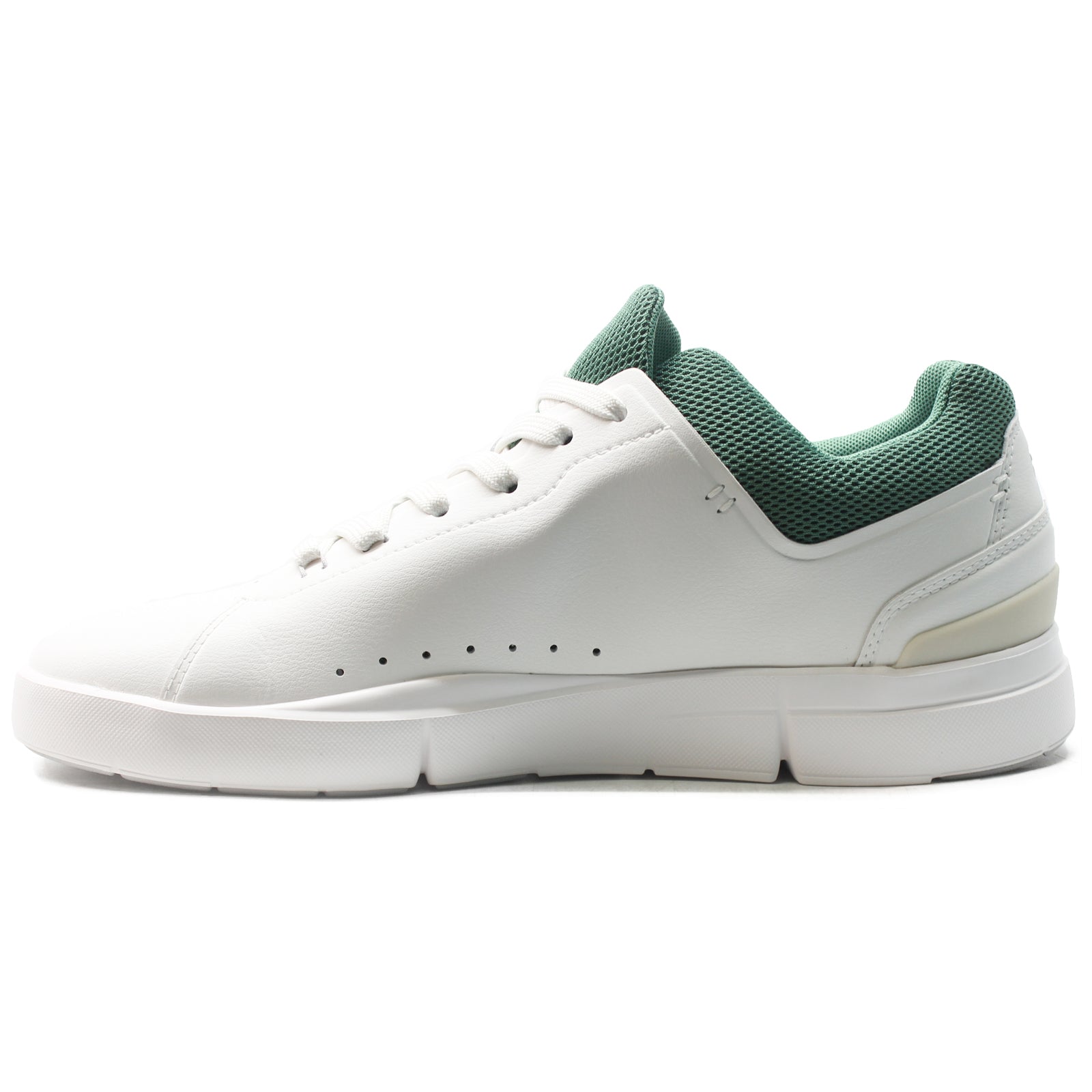 On Running The Roger Advantage Textile Men's Low-Top Trainers#color_white green