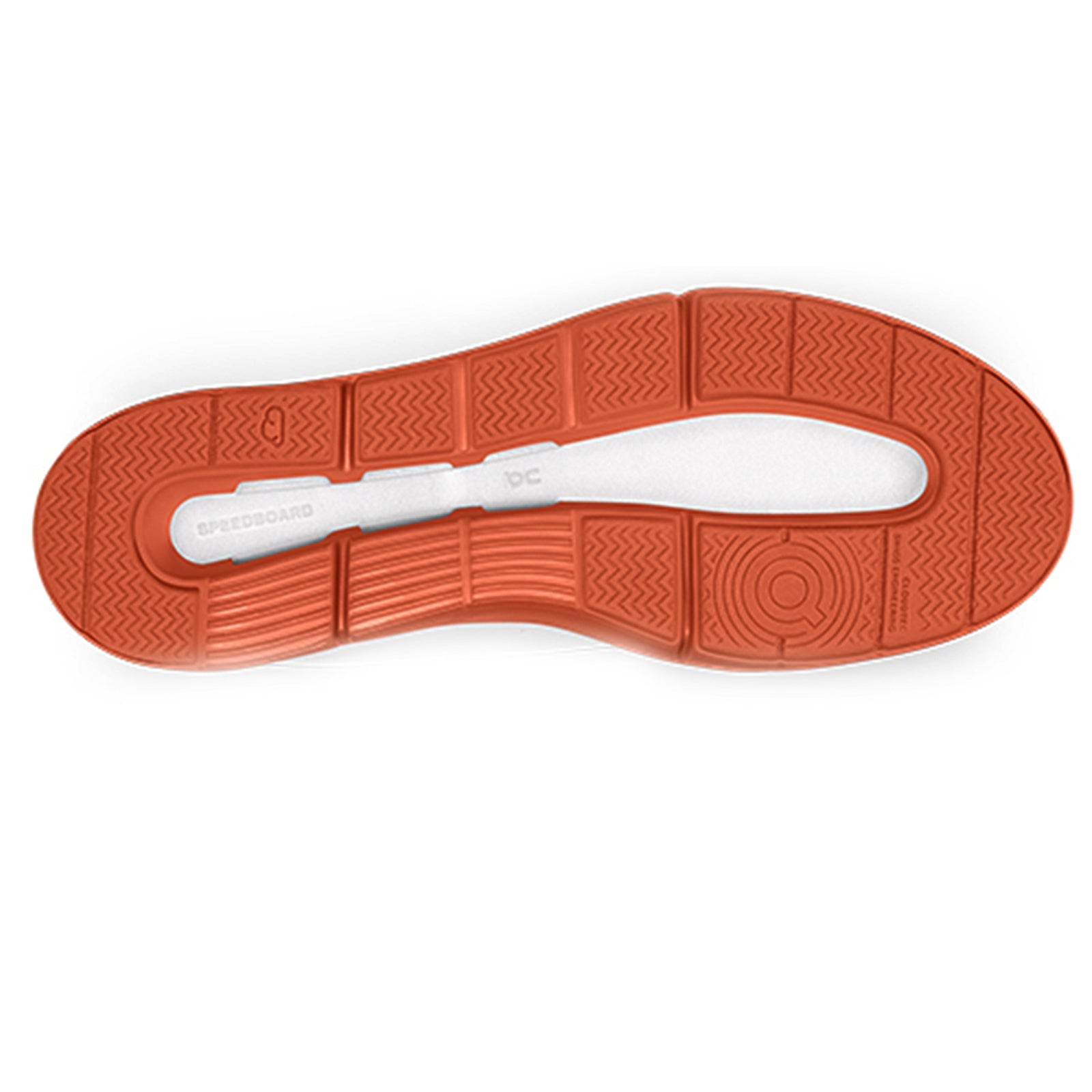 On The Roger Advantage Textile Synthetic Womens Trainers#color_white rust