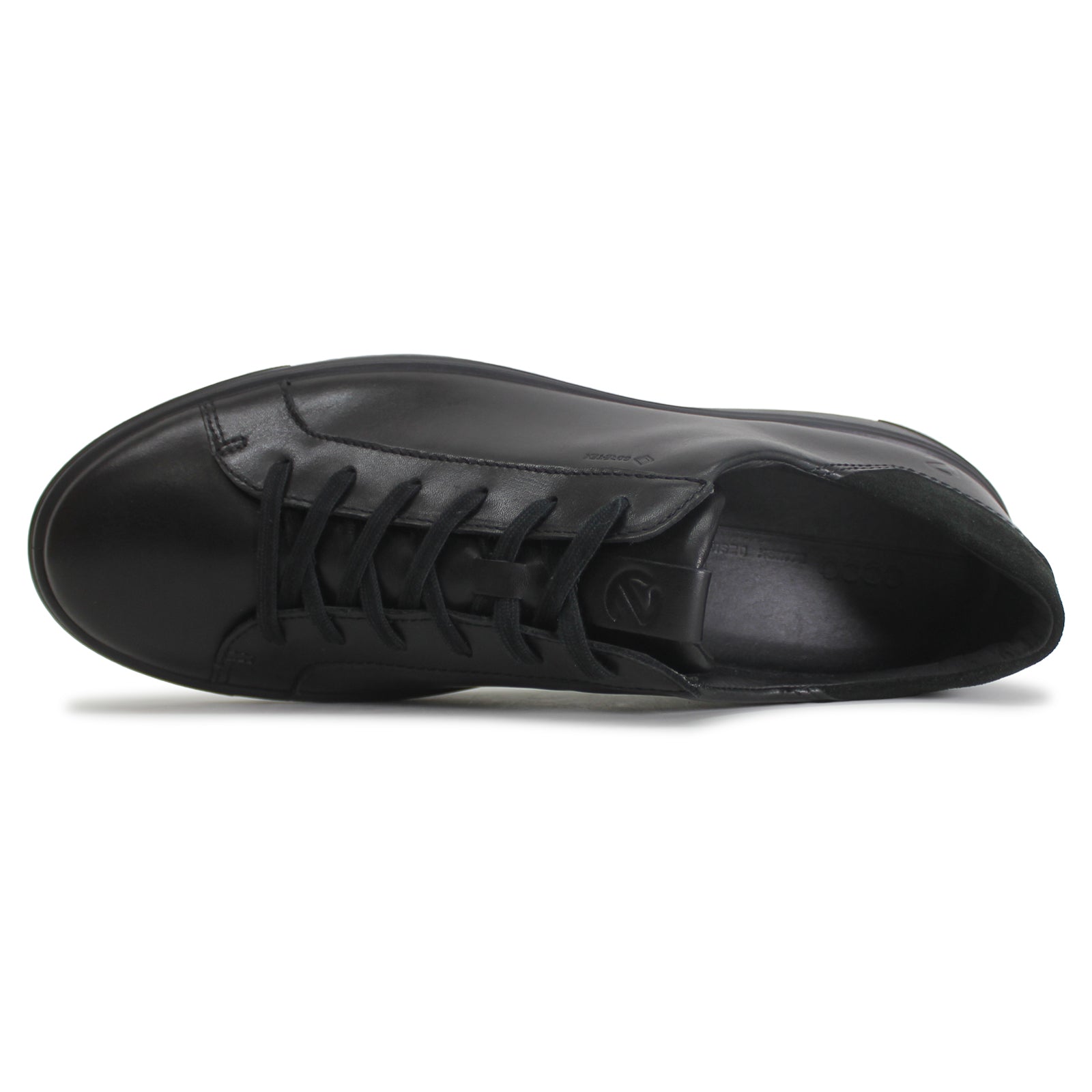 Ecco Street Tray 504574 Leather Mens Trainers#color_black