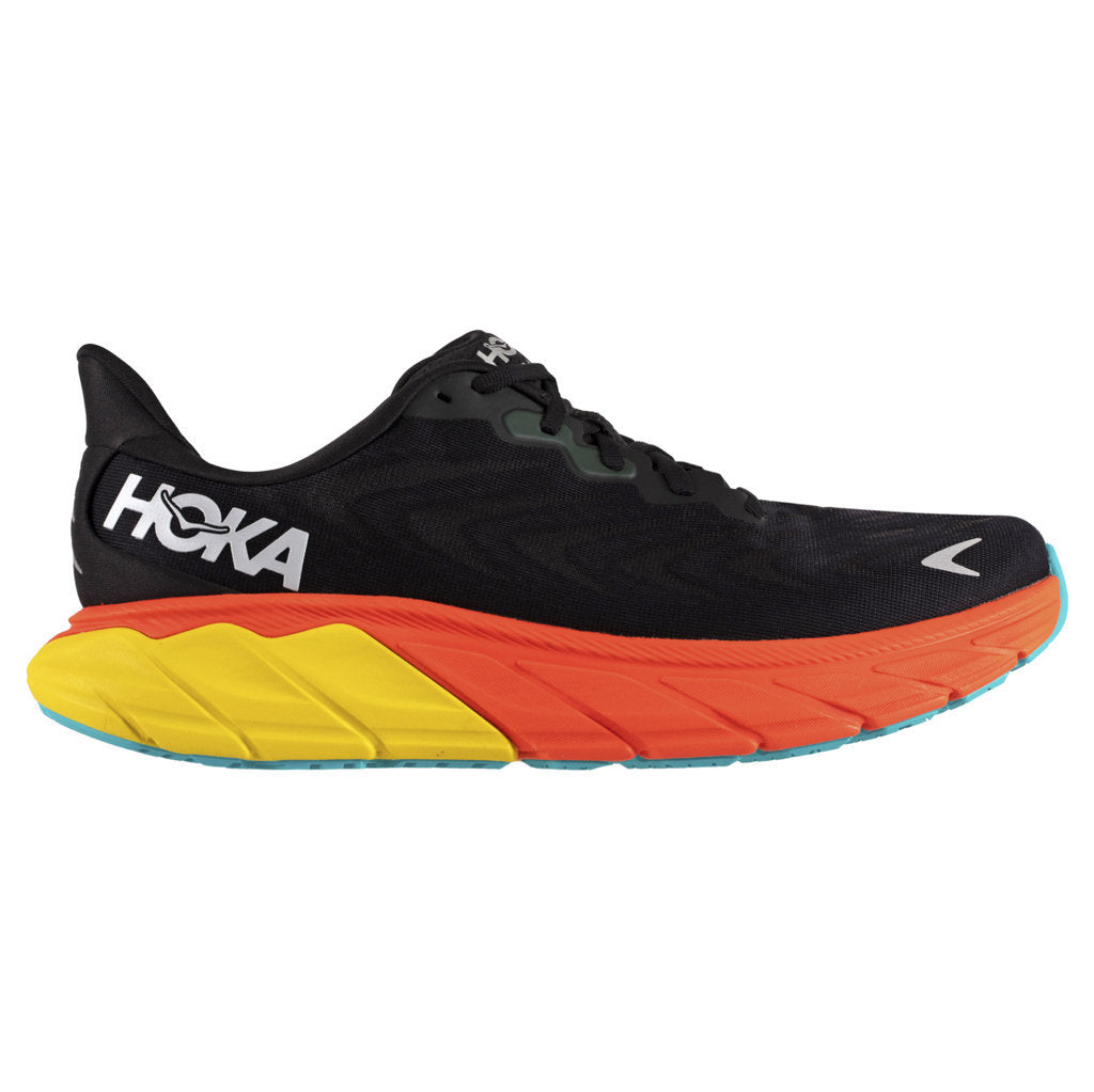 Hoka Arahi 6 Mesh Men's Running Shoes#color_black flame