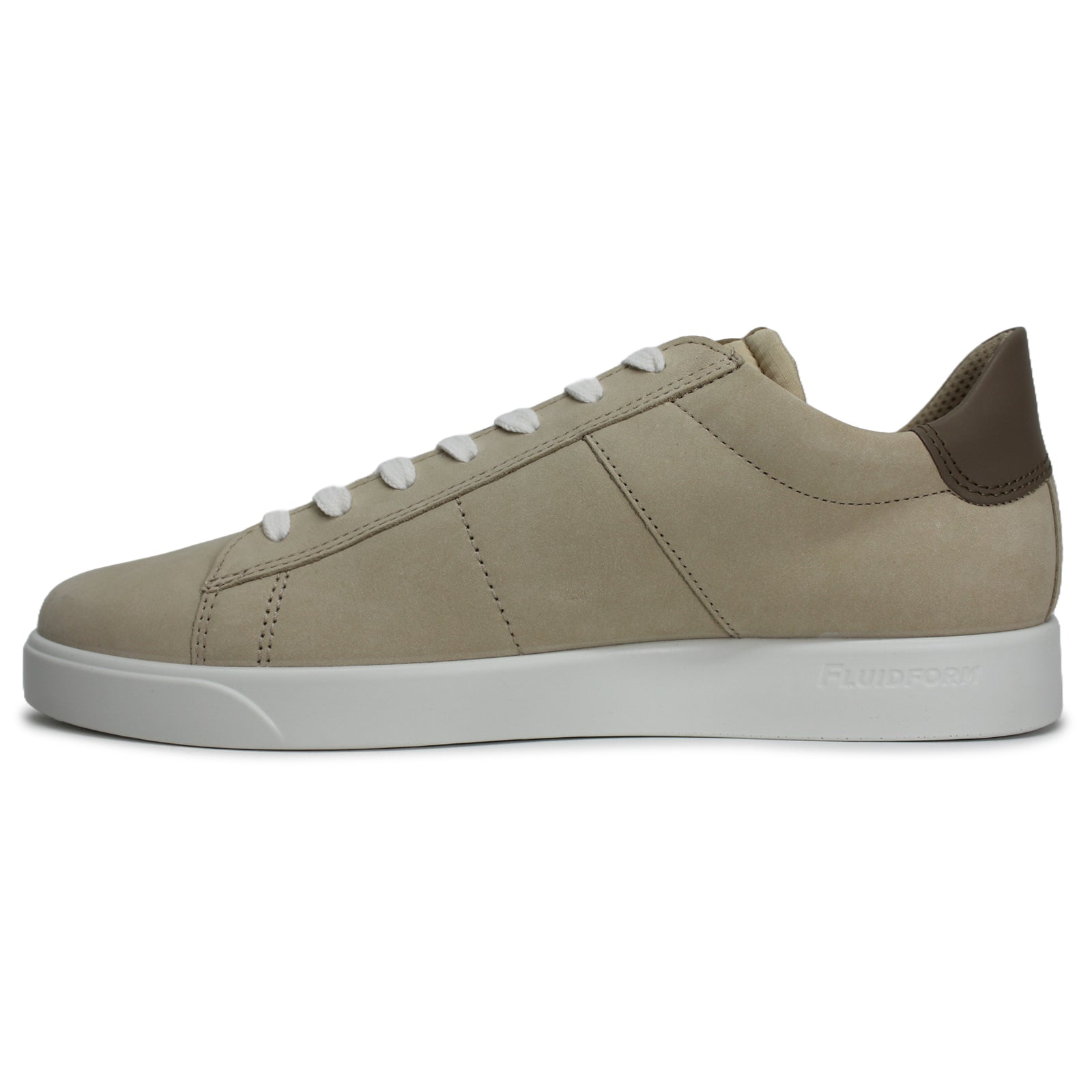 Ecco Street Lite Leather Mens Trainers#color_sand nutmeg brown