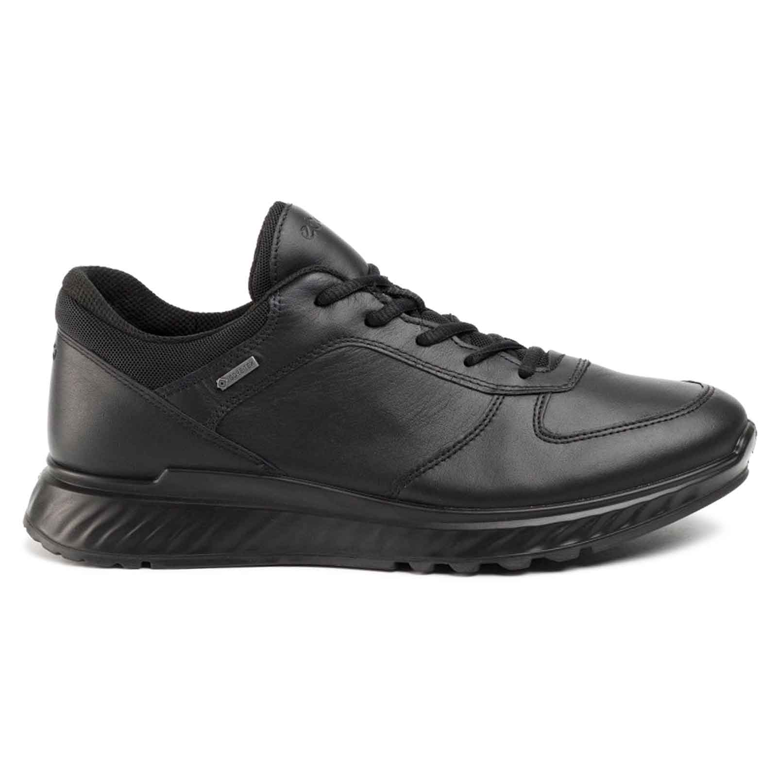 Ecco Exostride Low GTX Leather Mens Trainers#color_black