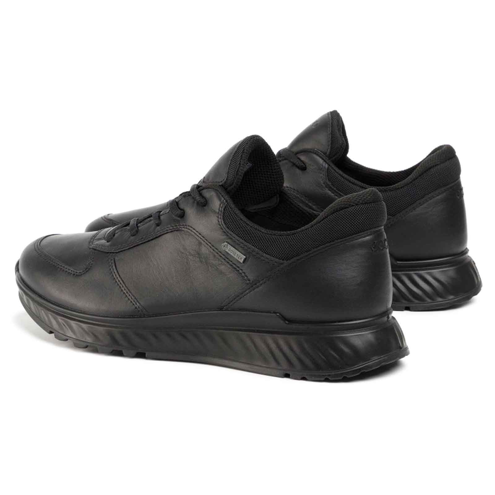 Ecco Exostride Low GTX Leather Mens Trainers#color_black