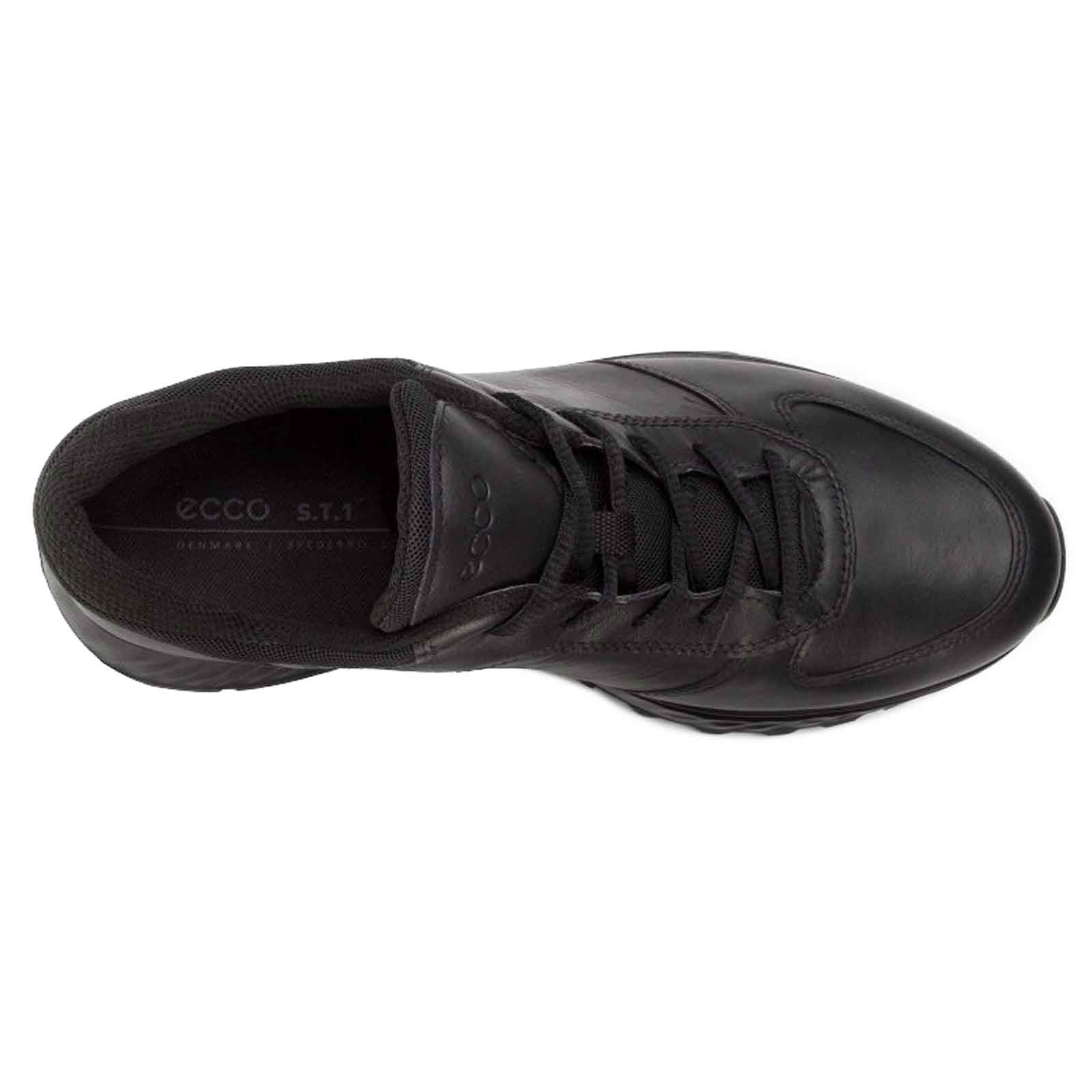 Ecco Exostride Low GTX Leather Mens Trainers#color_black