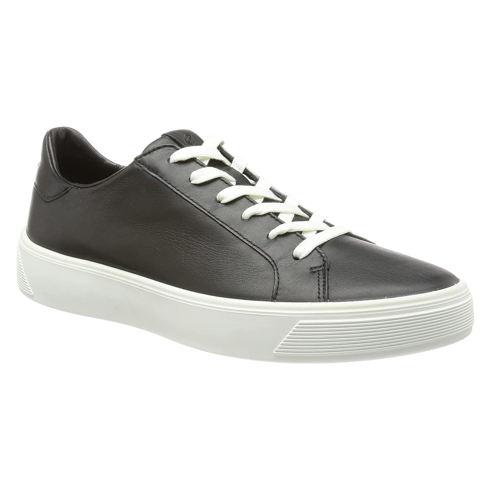 Ecco Street Tray 291143 Leather Womens Trainers#color_black
